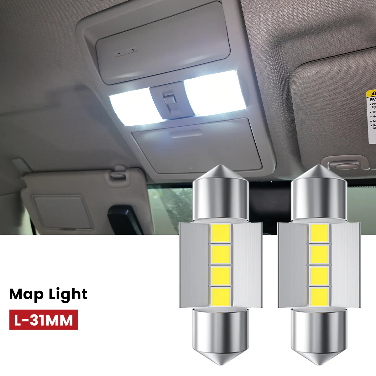 Fit for 2014-2016 Kia Forte The Brightest LED Bulbs Upgrade - Image 51