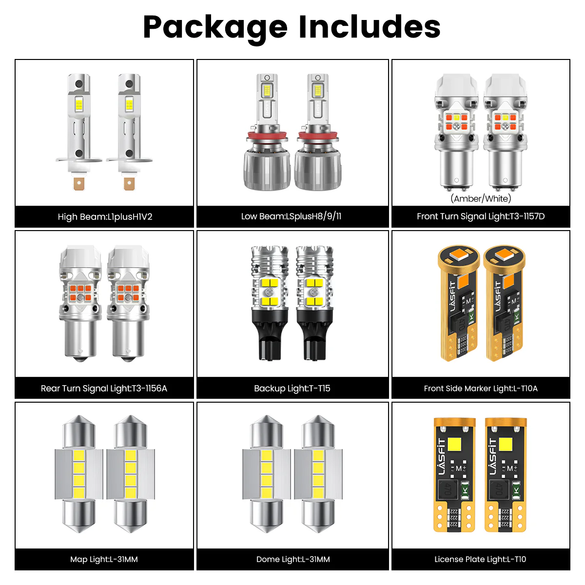 Fit for 2014-2016 Kia Forte The Brightest LED Bulbs Upgrade - Image 8