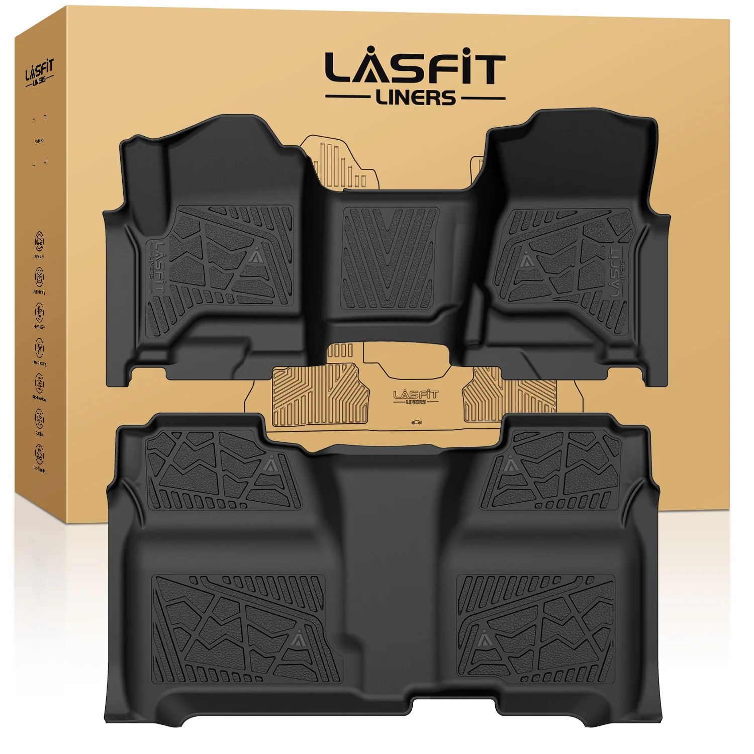 Fit for 2014-2018 Chevrolet Silverado 1500 Floor Mats, Fit Carpet Floor & Without 4*4 Shifter Only - Image 20