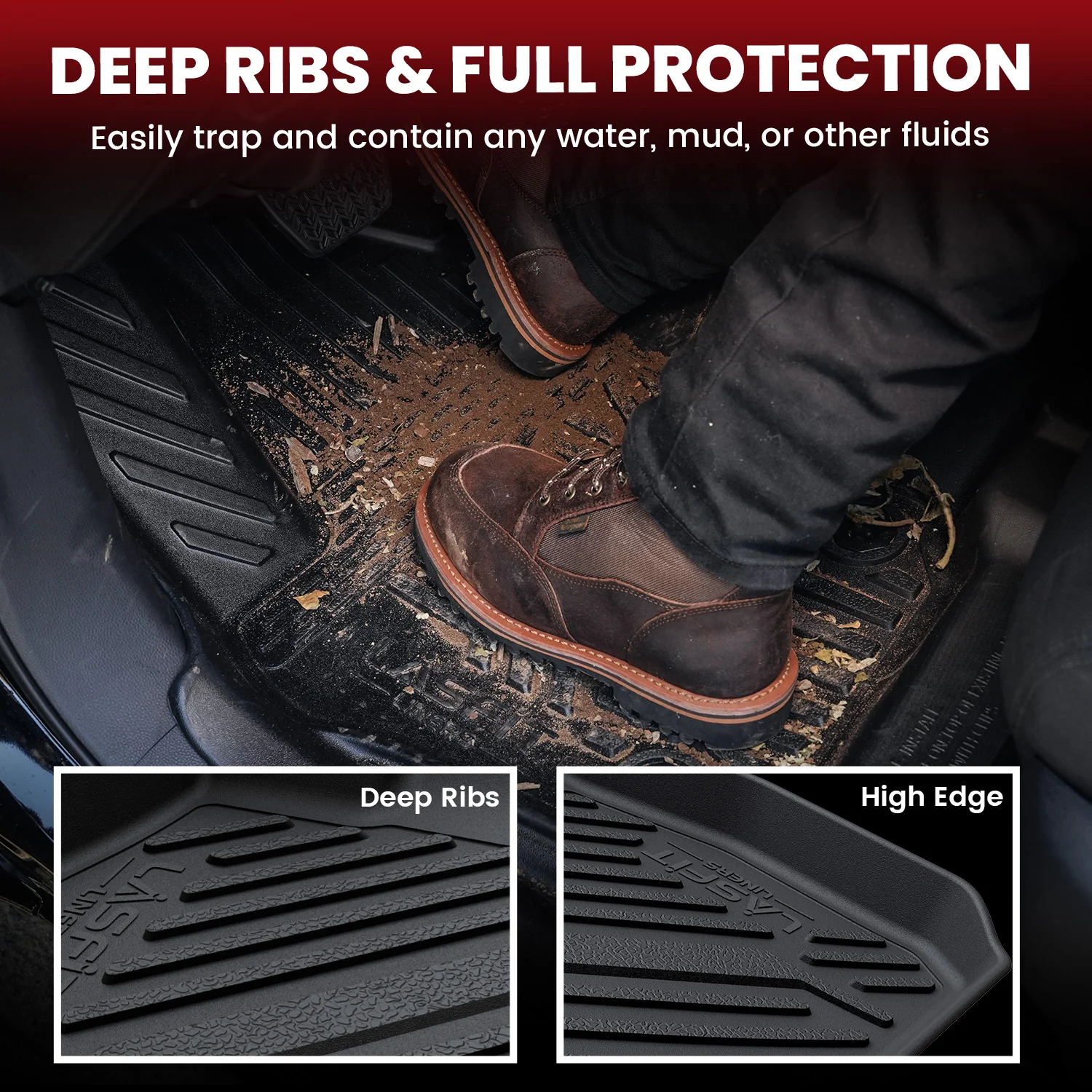 Fit for 2014-2019 Nissan Sentra Floor Mats & Cargo Mat, Only Fit Automatic Transmission - Image 3