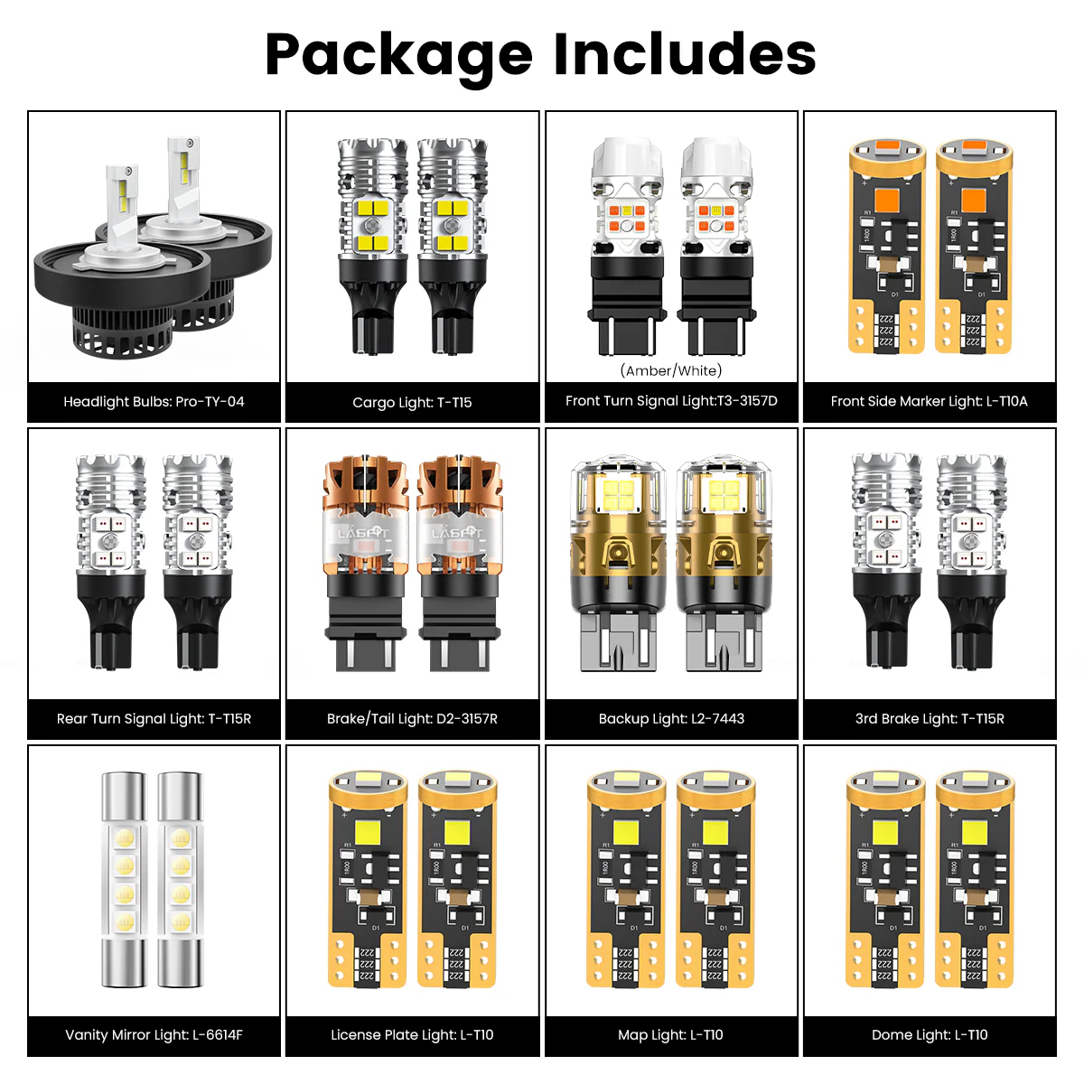 Custom Engineered for 2018-2021 Toyota Tundra LED Bulbs Upgrade | Tested and Verified - Image 56