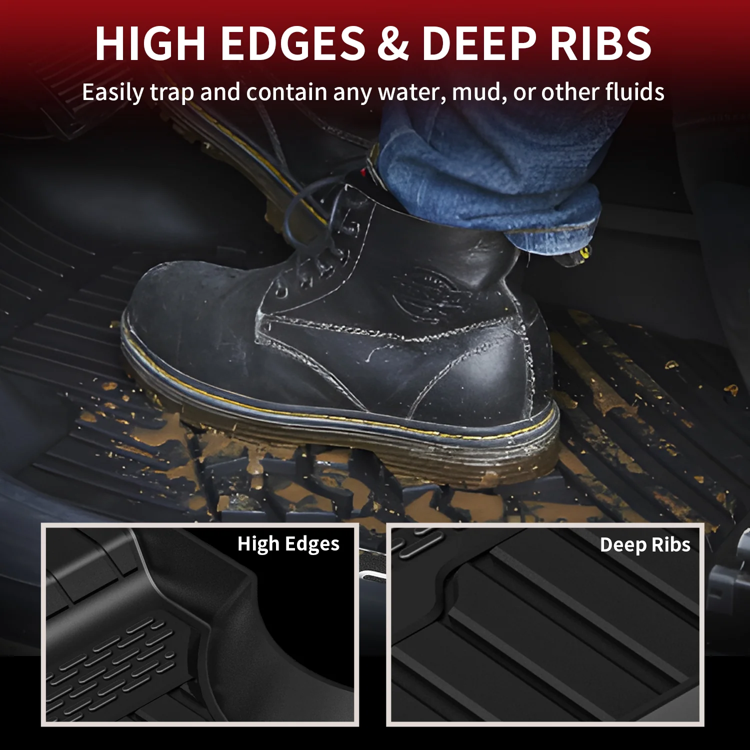 Fit for 2014-2022 Land Rover Range Rover Sport Floor Mats - Image 5