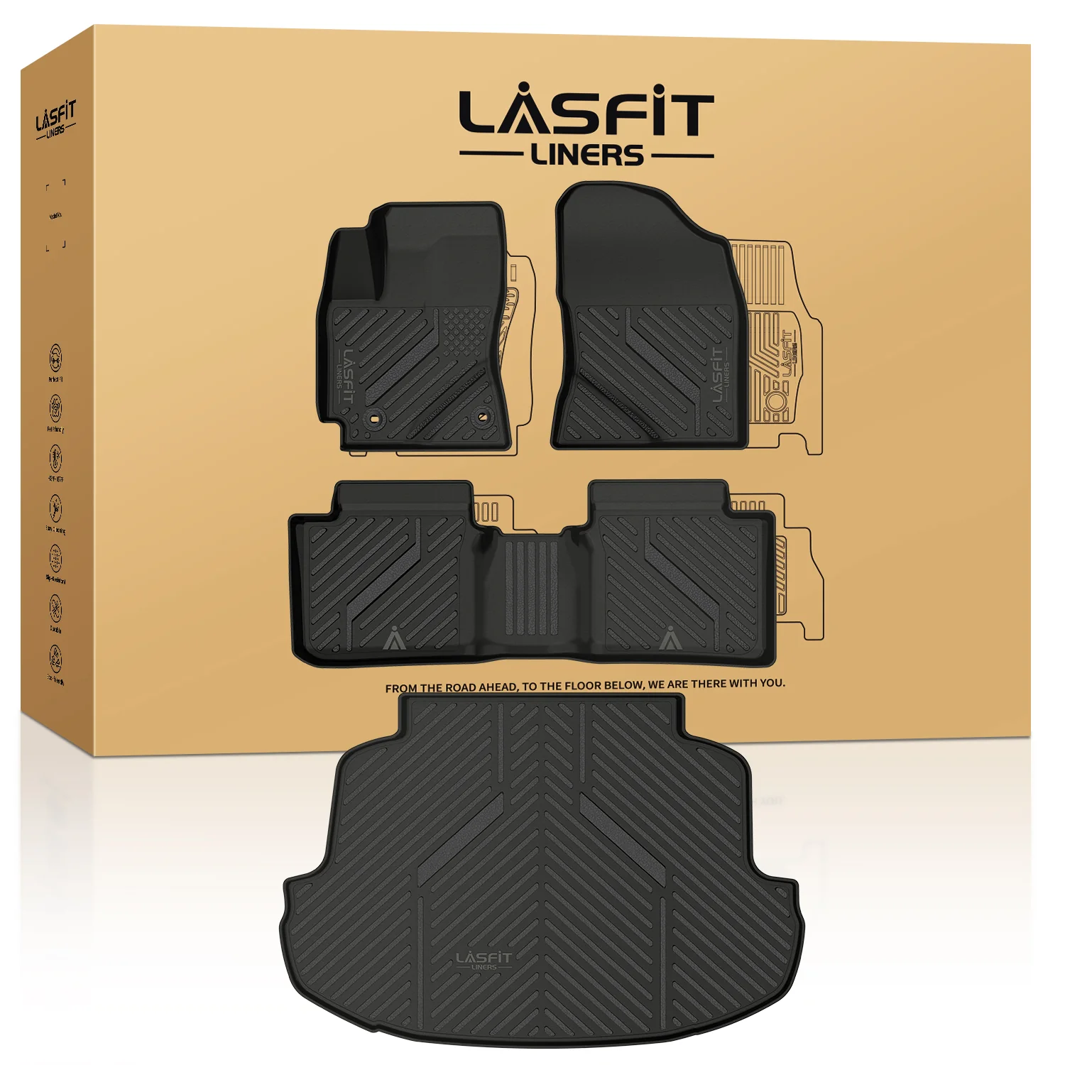 Fit for 2014-2019 Toyota Corolla Floor Mats & Cargo Mat - Image 8