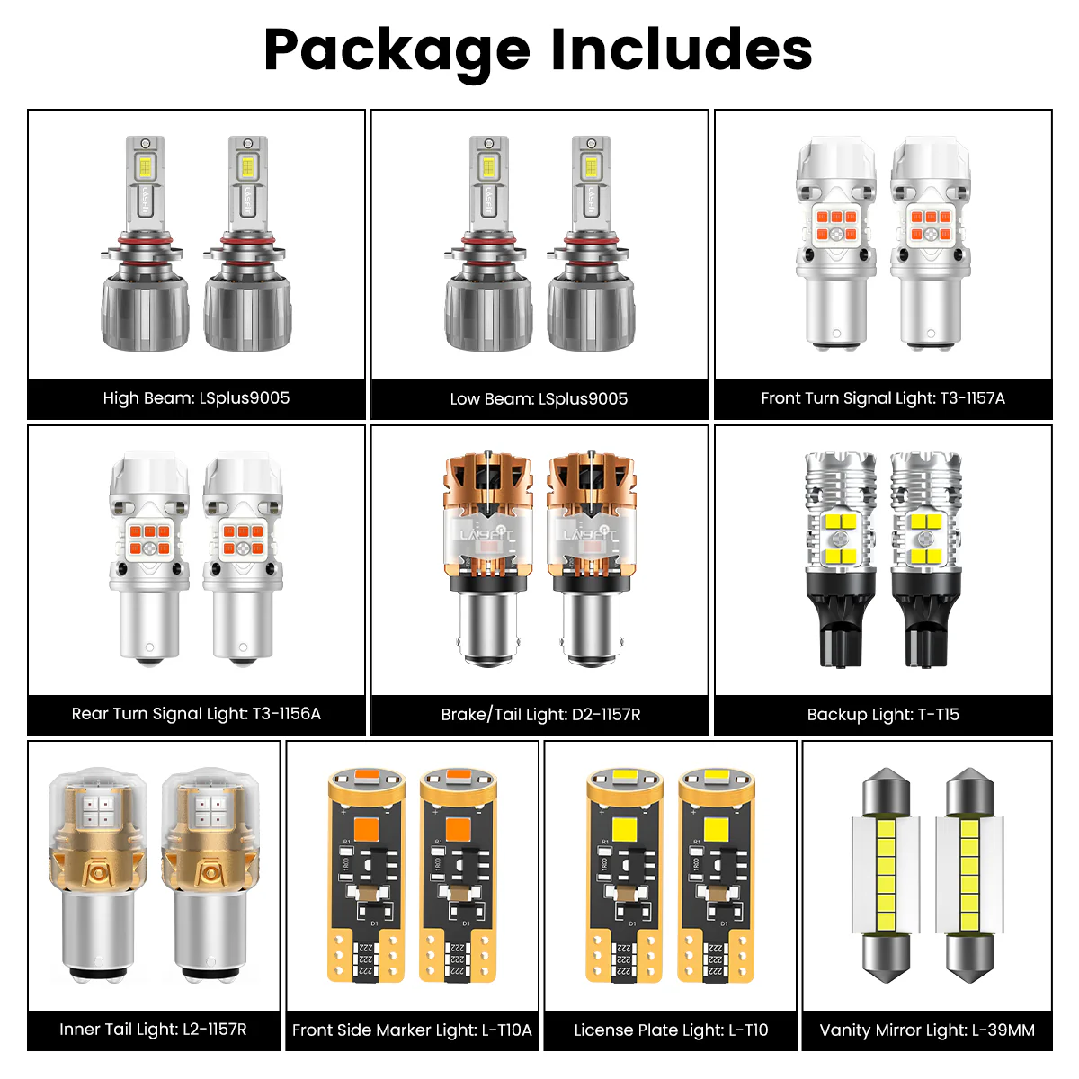 Fit for 2015-2017 Hyundai Sonata The Brightest LED Bulbs Upgrade - Image 3