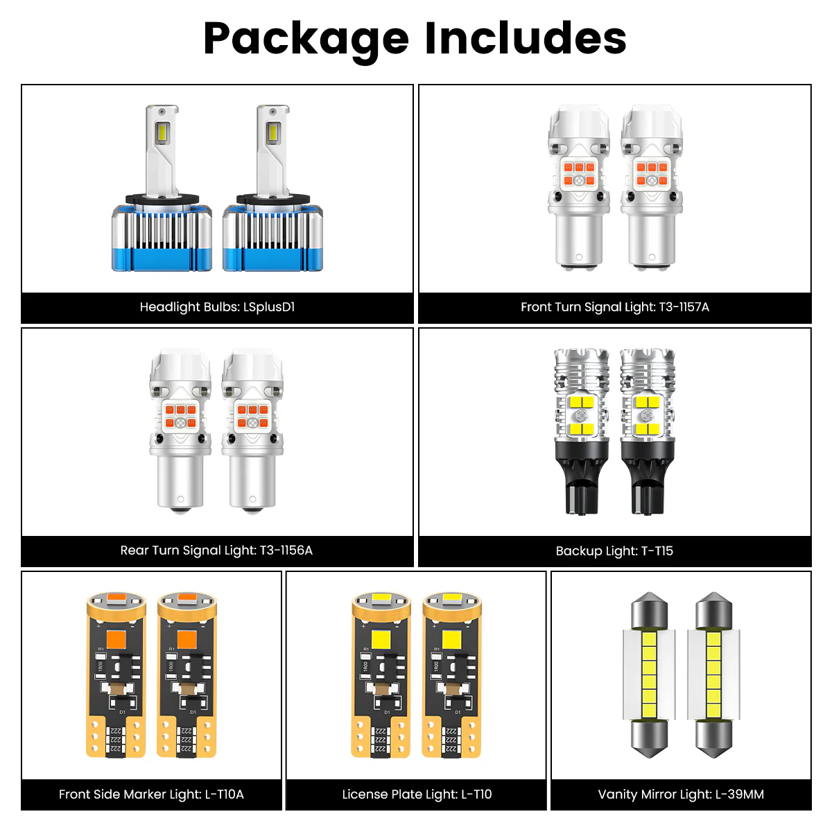 Fit for 2015-2017 Hyundai Sonata The Brightest LED Bulbs Upgrade - Image 9