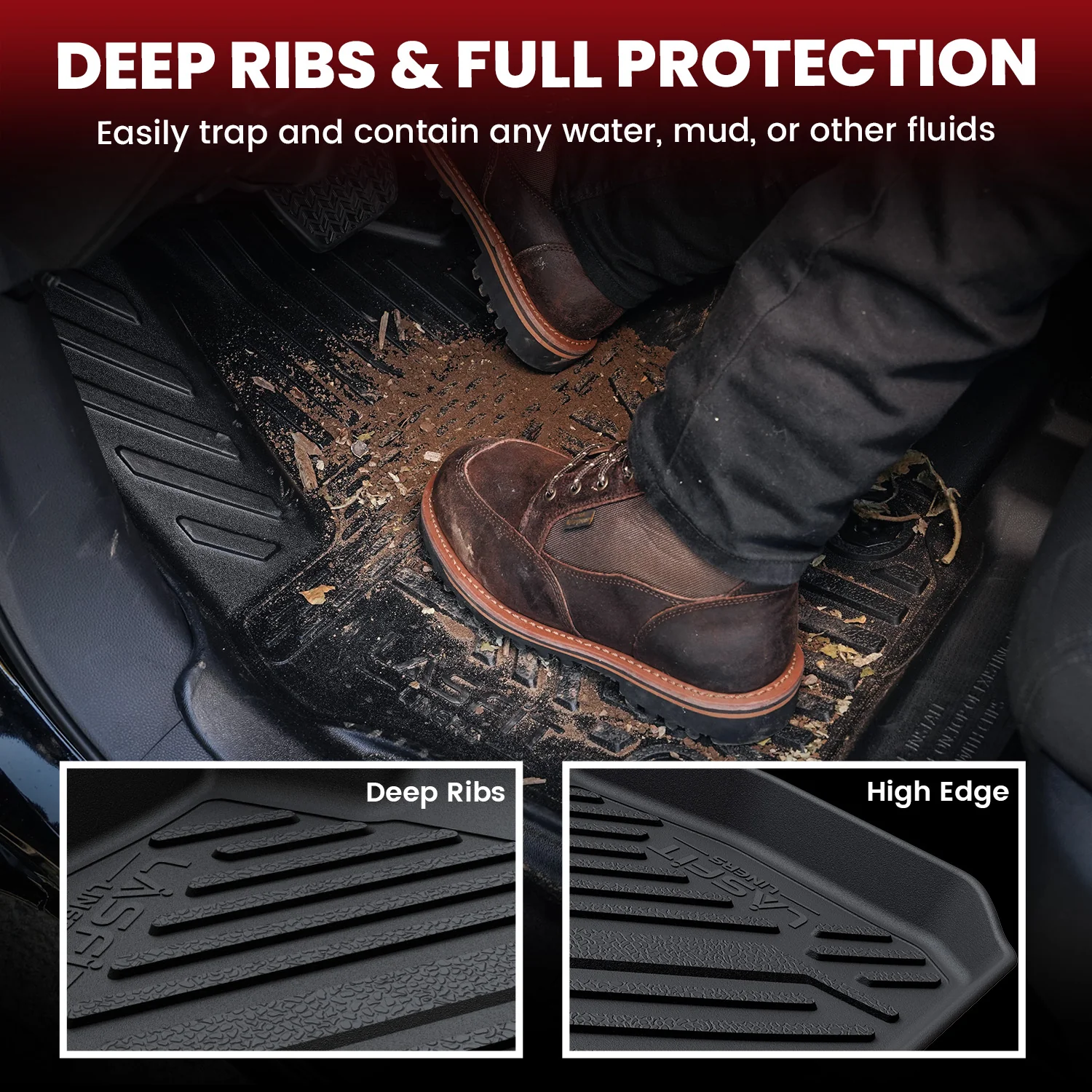 Fit for 2015-2017 Toyota Camry Custom Floor Mats & Cargo Mat - Image 3