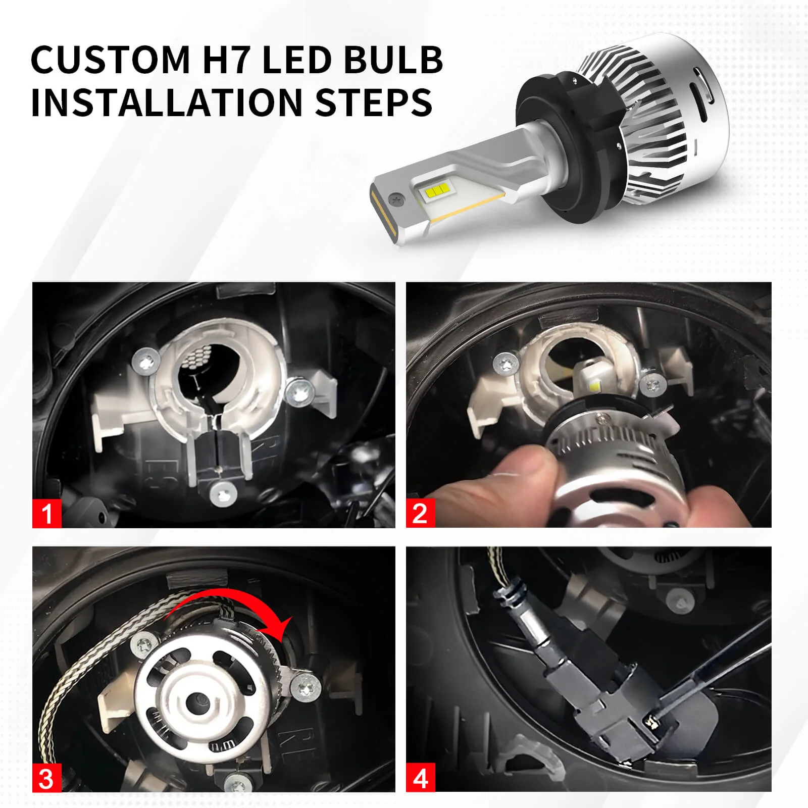 Fit for 2015-2018 Volkswagen Jetta Custom H7 LED Bulbs Exterior Interior Light Plug n Play - Image 15