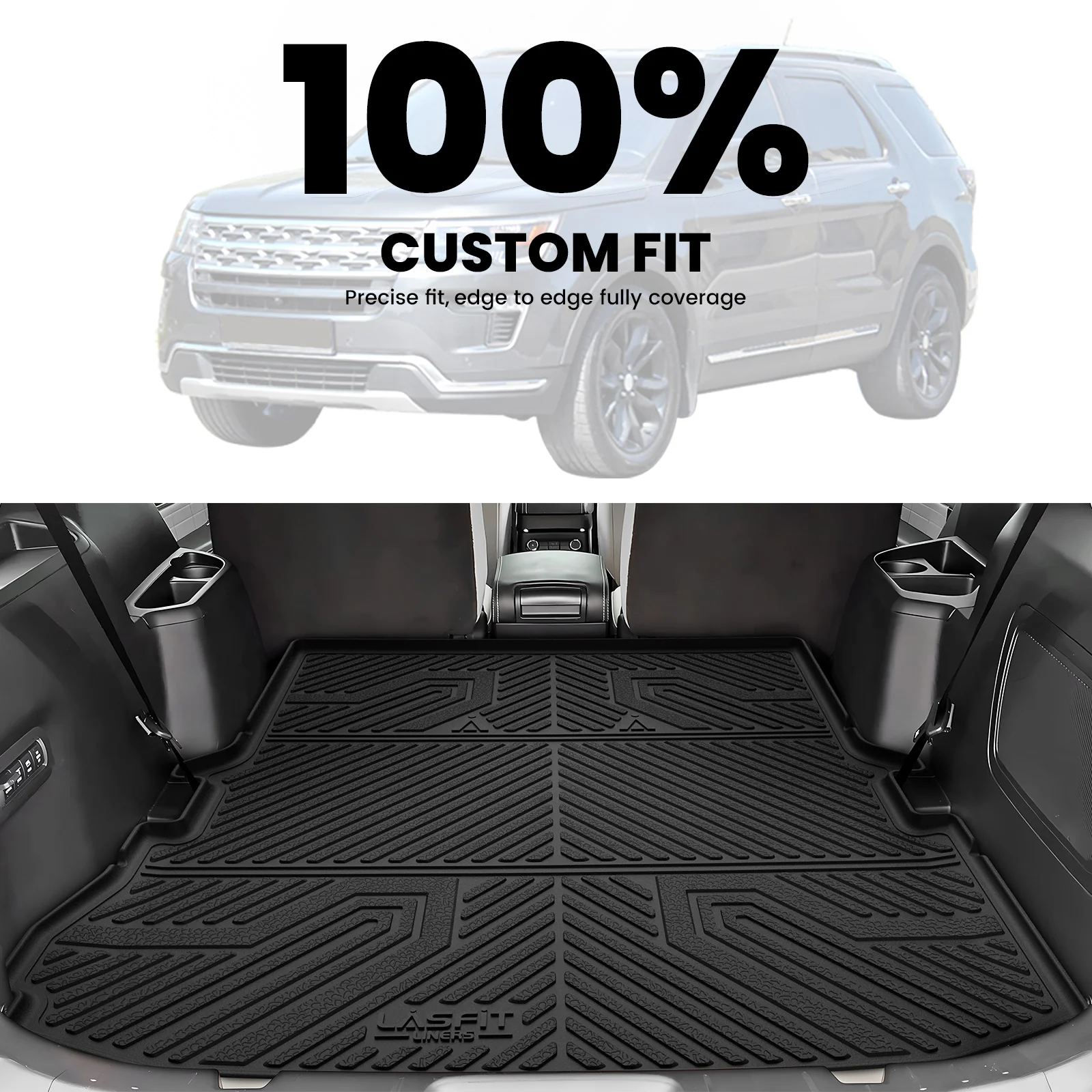 Fit for 2015-2019 Ford Explorer Floor Mats or Cargo & Seatback Mats - Image 12