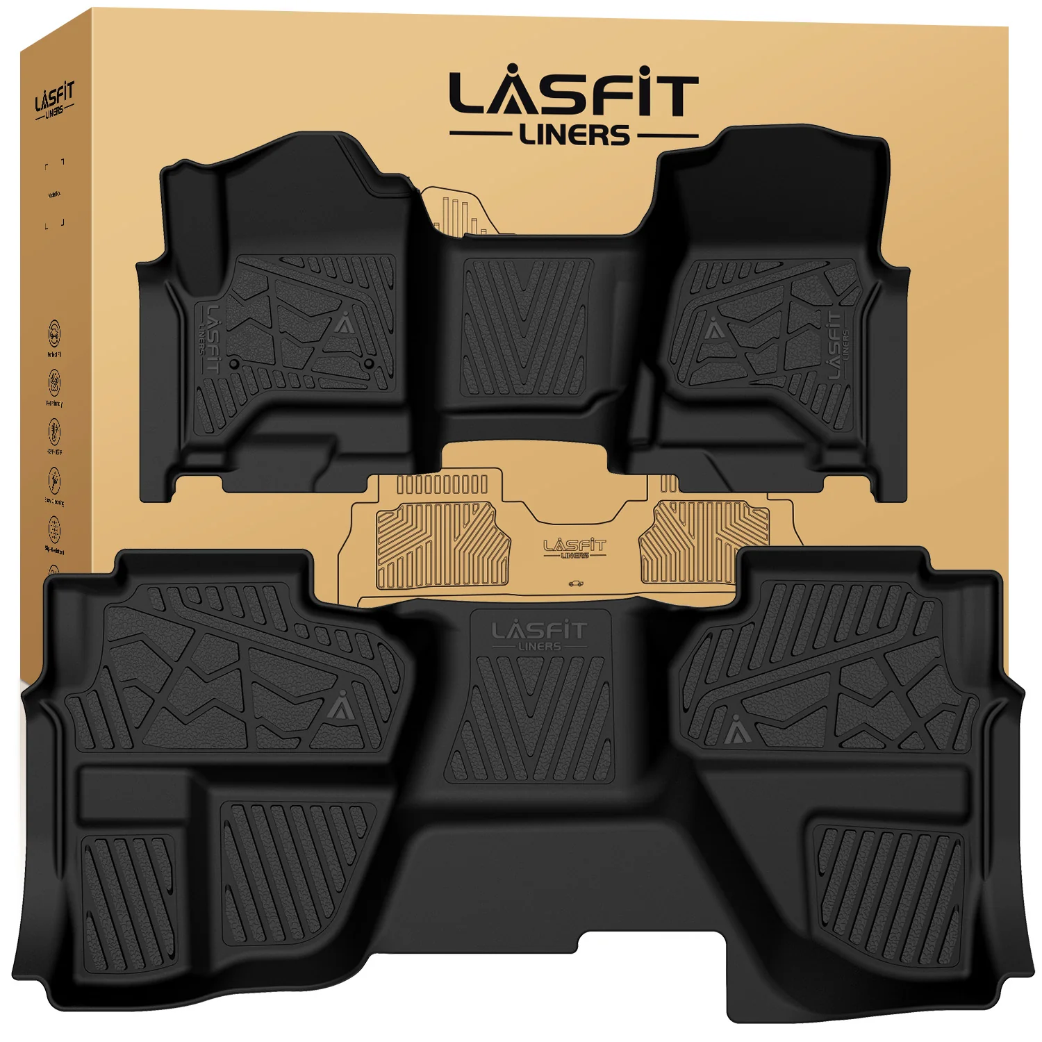 Fit for 2014-2018 Chevrolet Silverado 1500 Floor Mats, Fit Carpet Floor & Without 4*4 Shifter Only - Image 29