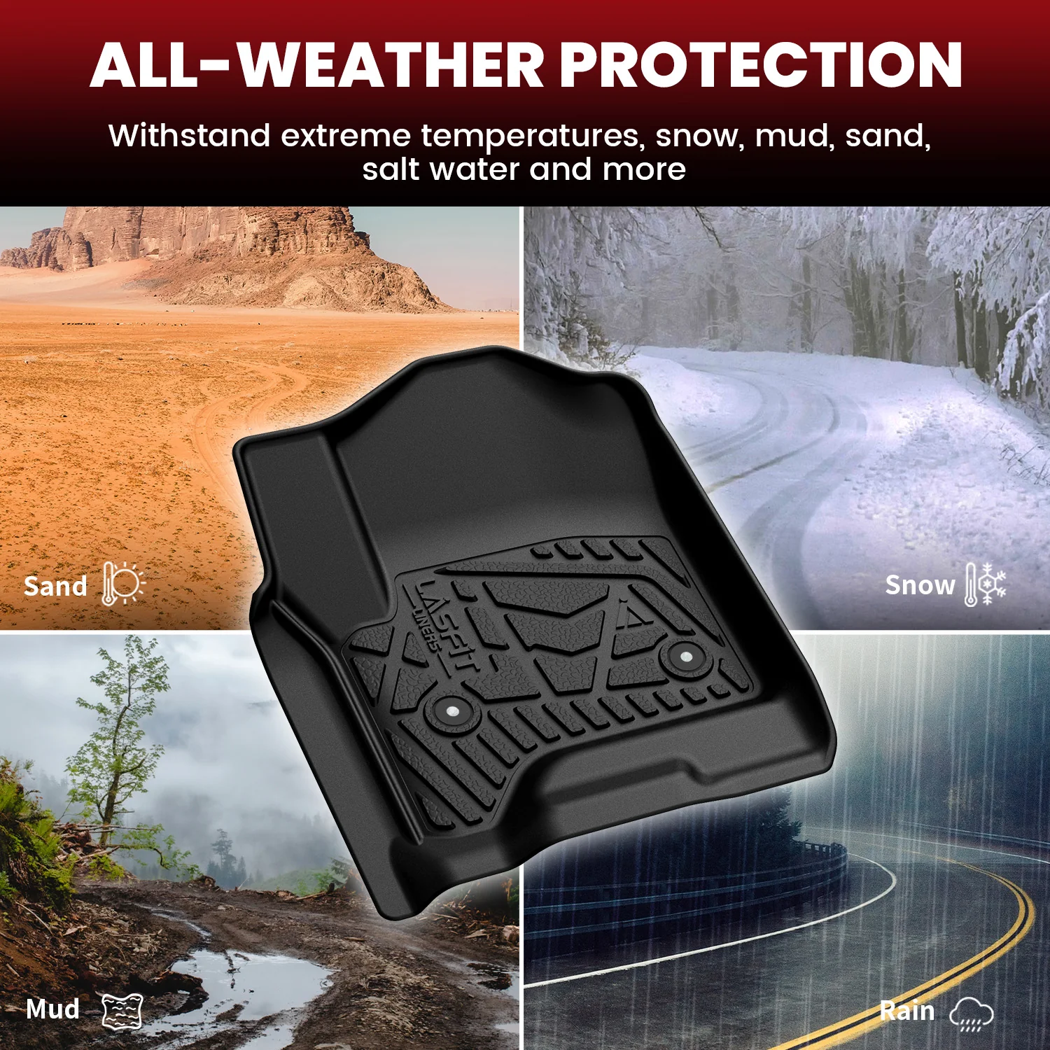 Fit for 2014-2018 Chevrolet Silverado 1500 Floor Mats, Fit Carpet Floor & Without 4*4 Shifter Only - Image 31