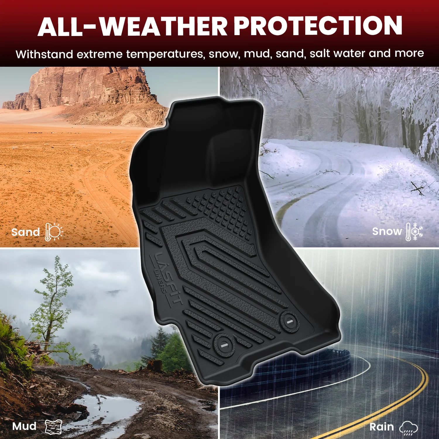 Fit for 2015-2019 Subaru Outback Floor Mats & Cargo Mat - Image 6
