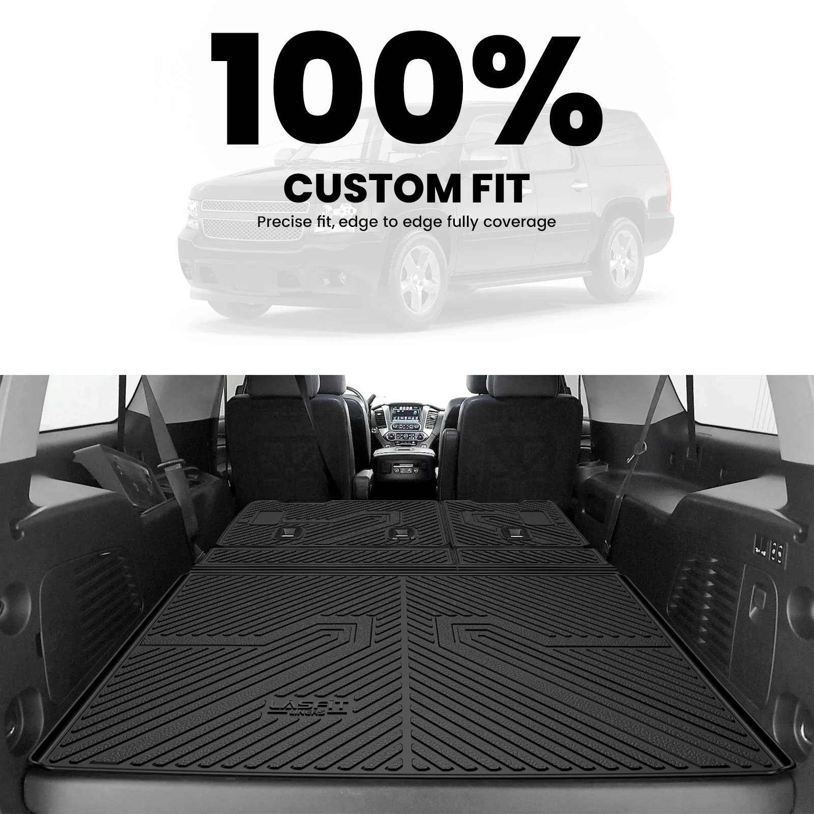 Fit for 2015-2020 Cadillac Escalade ESV Cargo Mat & Seatback Mat - Image 3