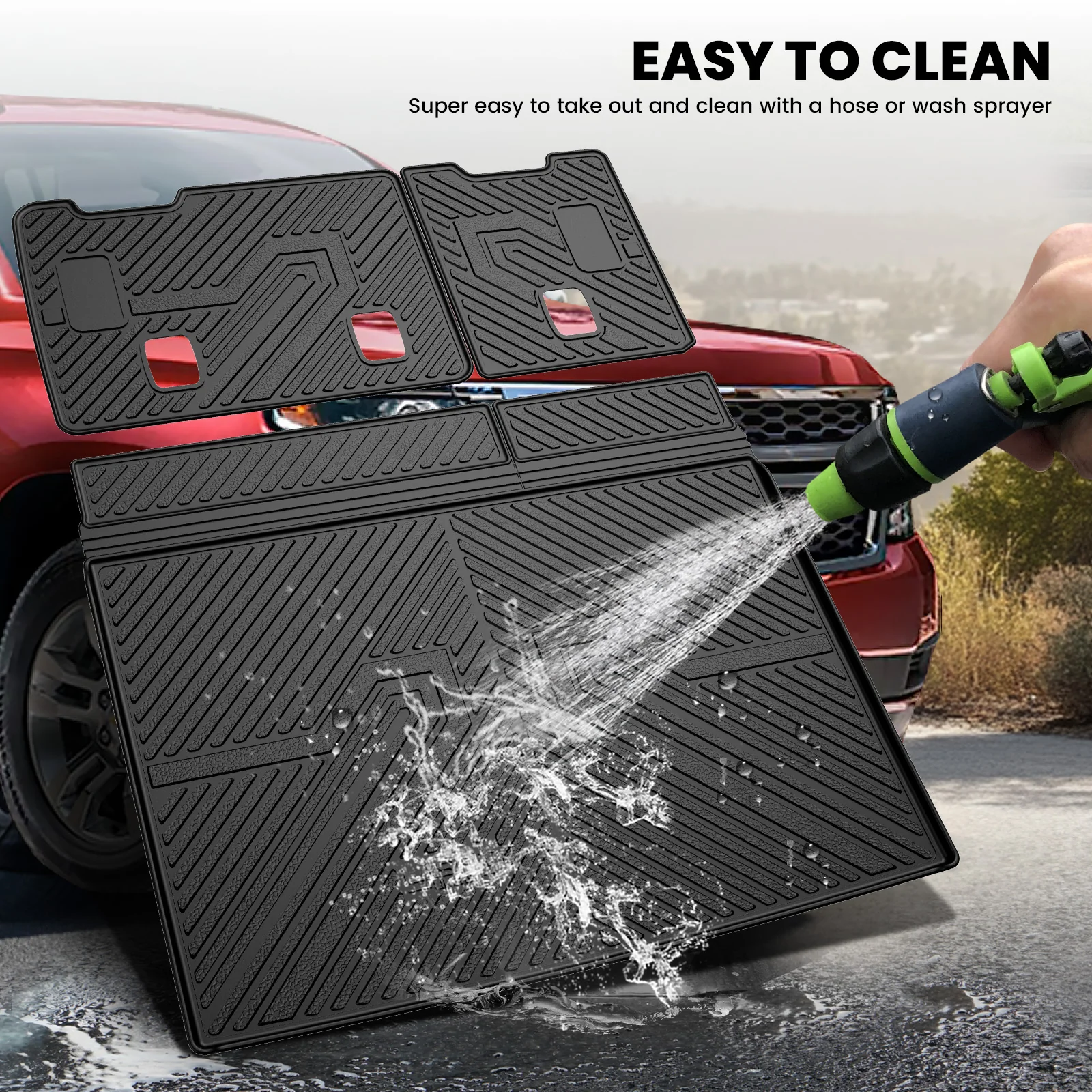 Fit for 2015-2020 Cadillac Escalade ESV Cargo Mat & Seatback Mat - Image 6