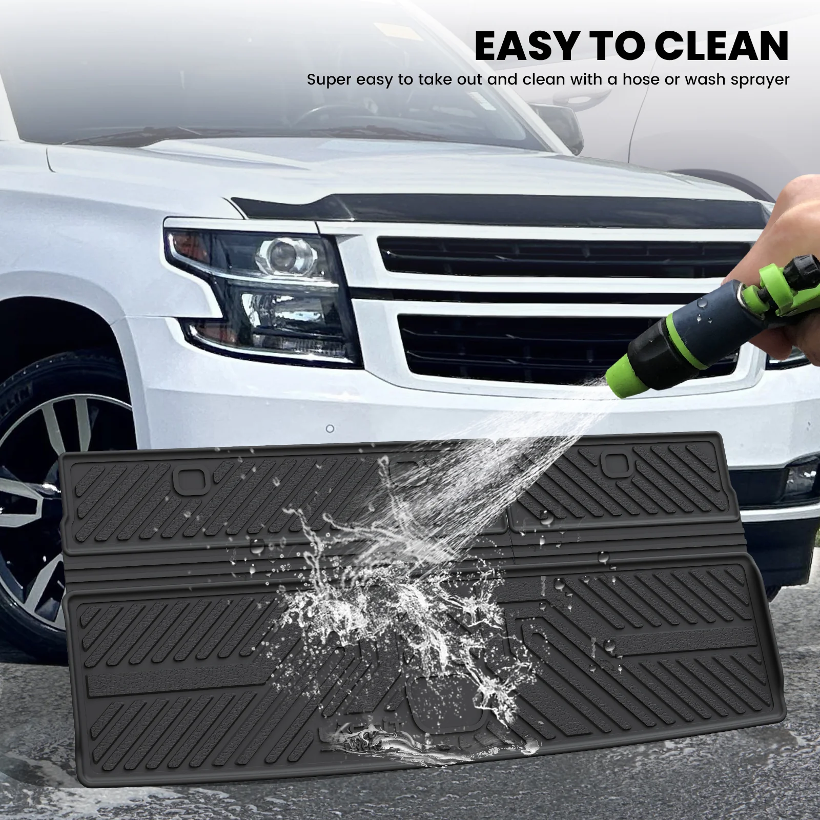 Fit for 2015-2020 Chevrolet Tahoe 7/8 Seats Floor Mats & Seatback & Cargo Mat - Image 17
