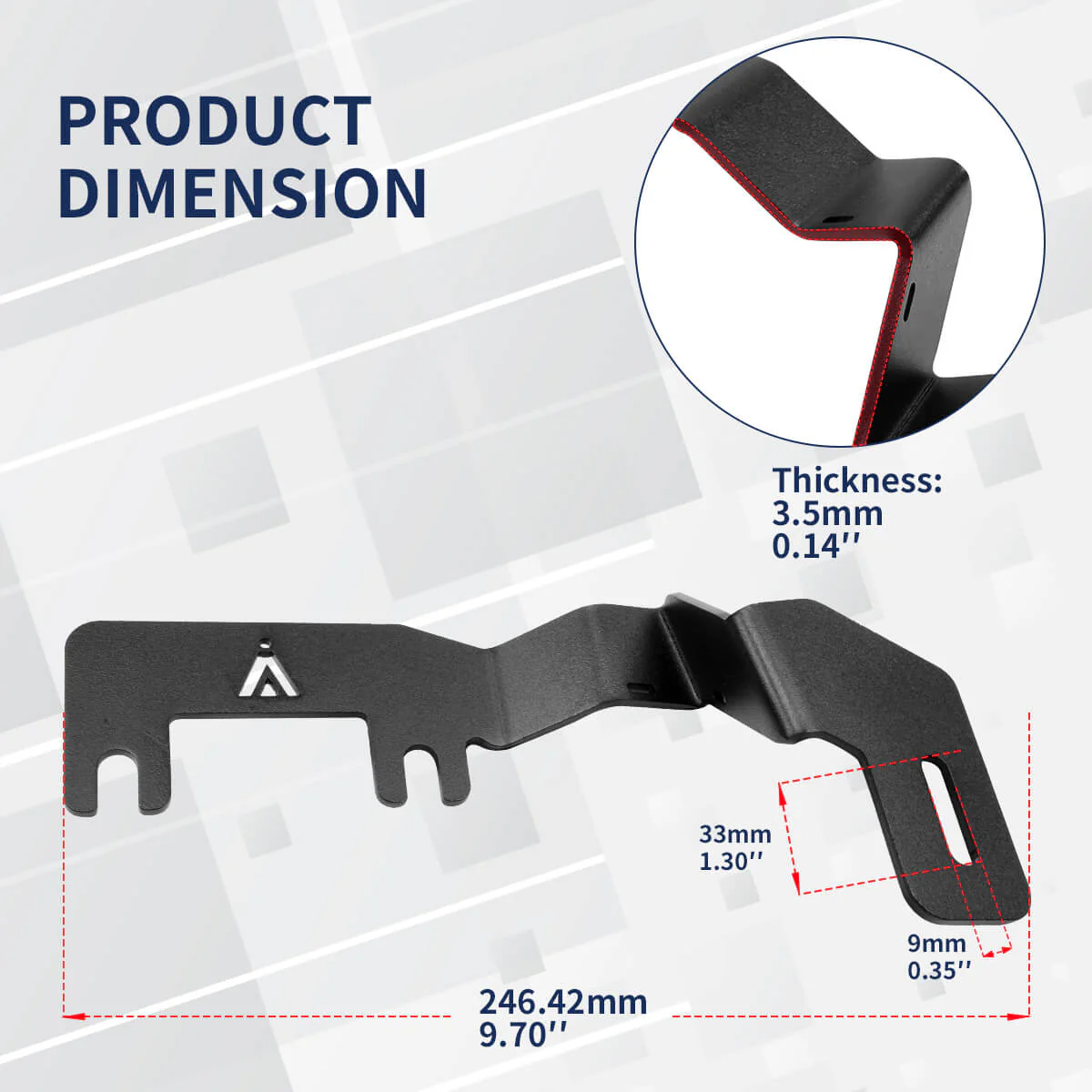 Fit For 2015-2022 Chevrolet Colorado/GMC Canyon Low Profile Ditch Light Brackets | LASFIT - Image 3