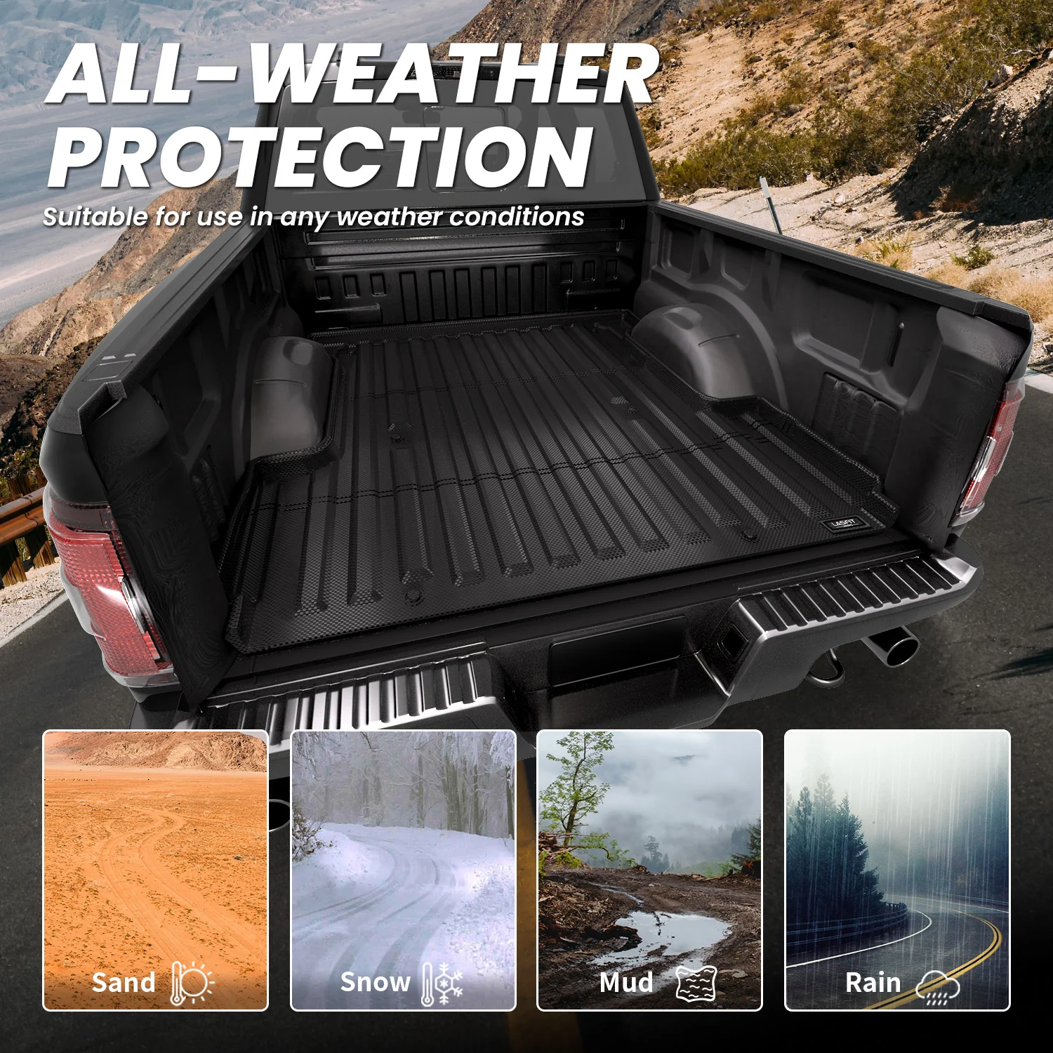 Fit for 2021-2023 Ford F-150 & F-150 Lightning Truck Bed Mat or Tailgate Mat, Not Fit Drop-in Liners - Image 7