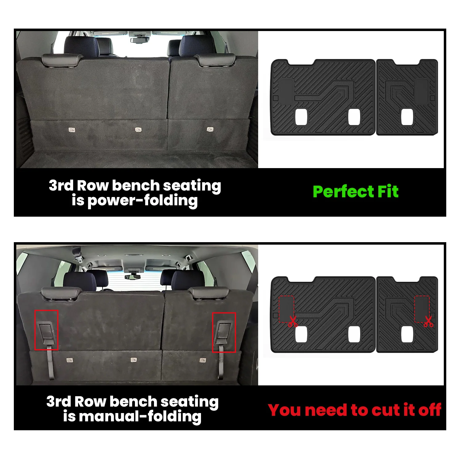 Fit for 2015-2020 Chevrolet Suburban Floor Mats or Seatback & Cargo Mat - Image 2