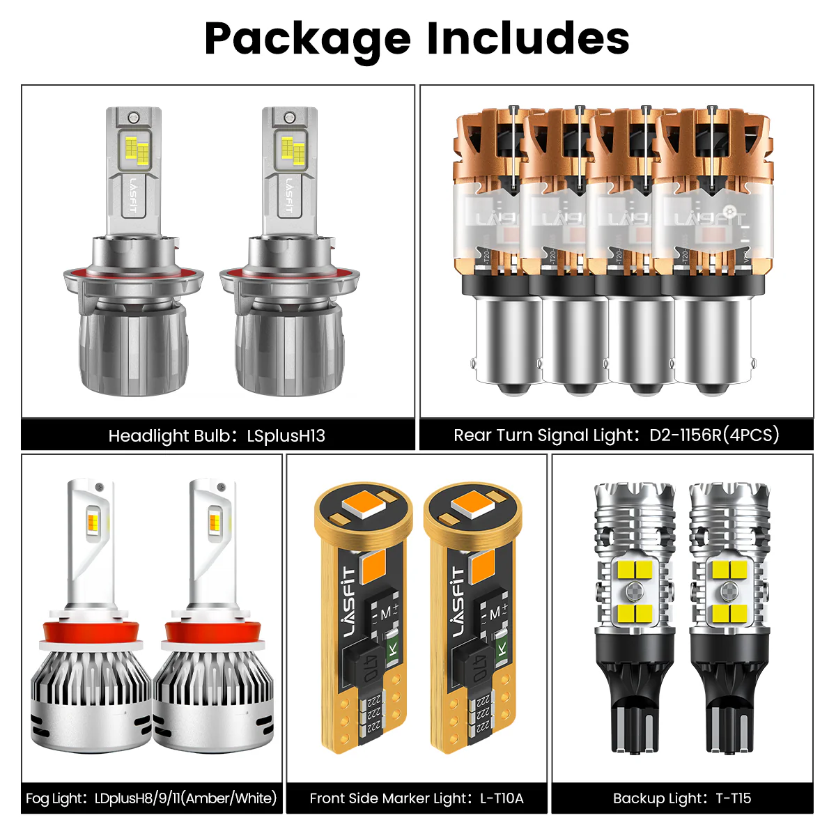 Fit for 2015-2022 Jeep Renegade H13 LED Bulbs Exterior Interior Lights - Image 10