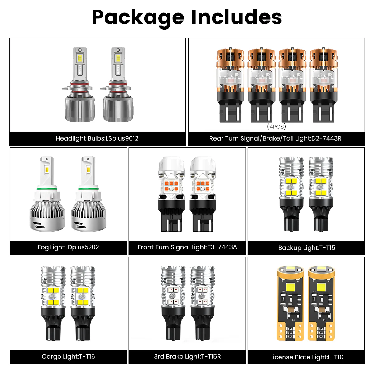 Fit for 2015 GMC Sierra 2500HD 3500HD The Brightest LED Bulbs Upgrade - Image 3