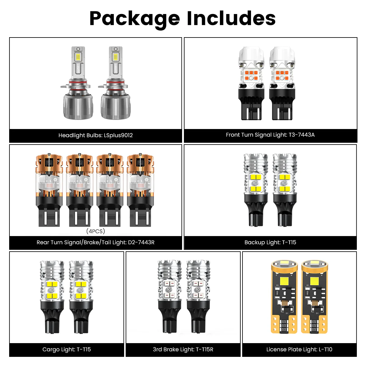 Fit for 2015 GMC Sierra 2500HD 3500HD The Brightest LED Bulbs Upgrade - Image 6