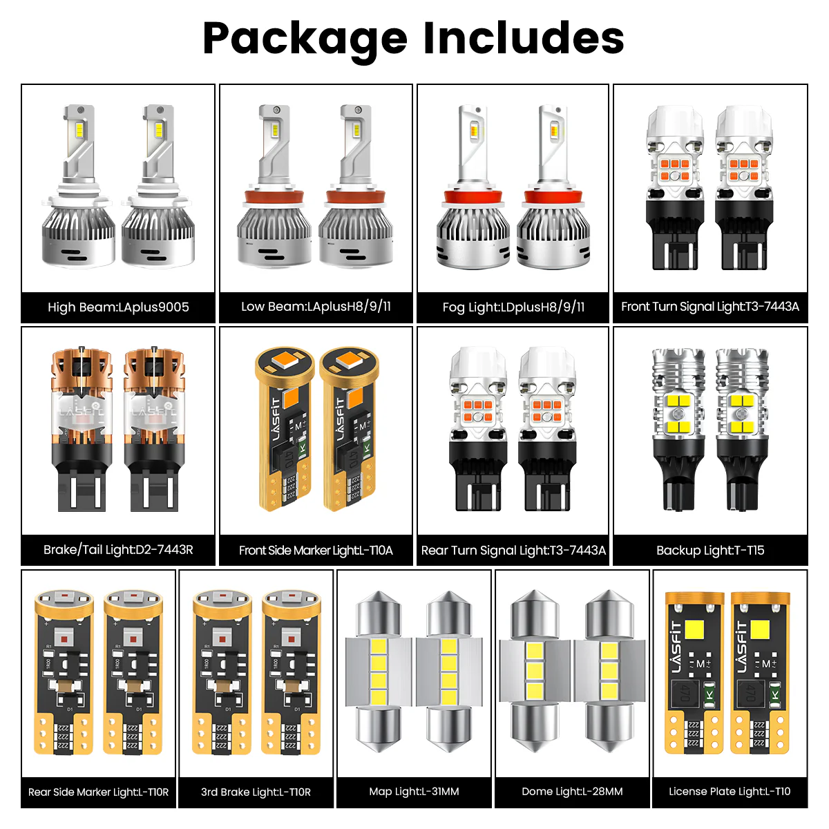 Fit for 2012-2017 Subaru Crosstrek LED Bulbs Upgrade - Image 3