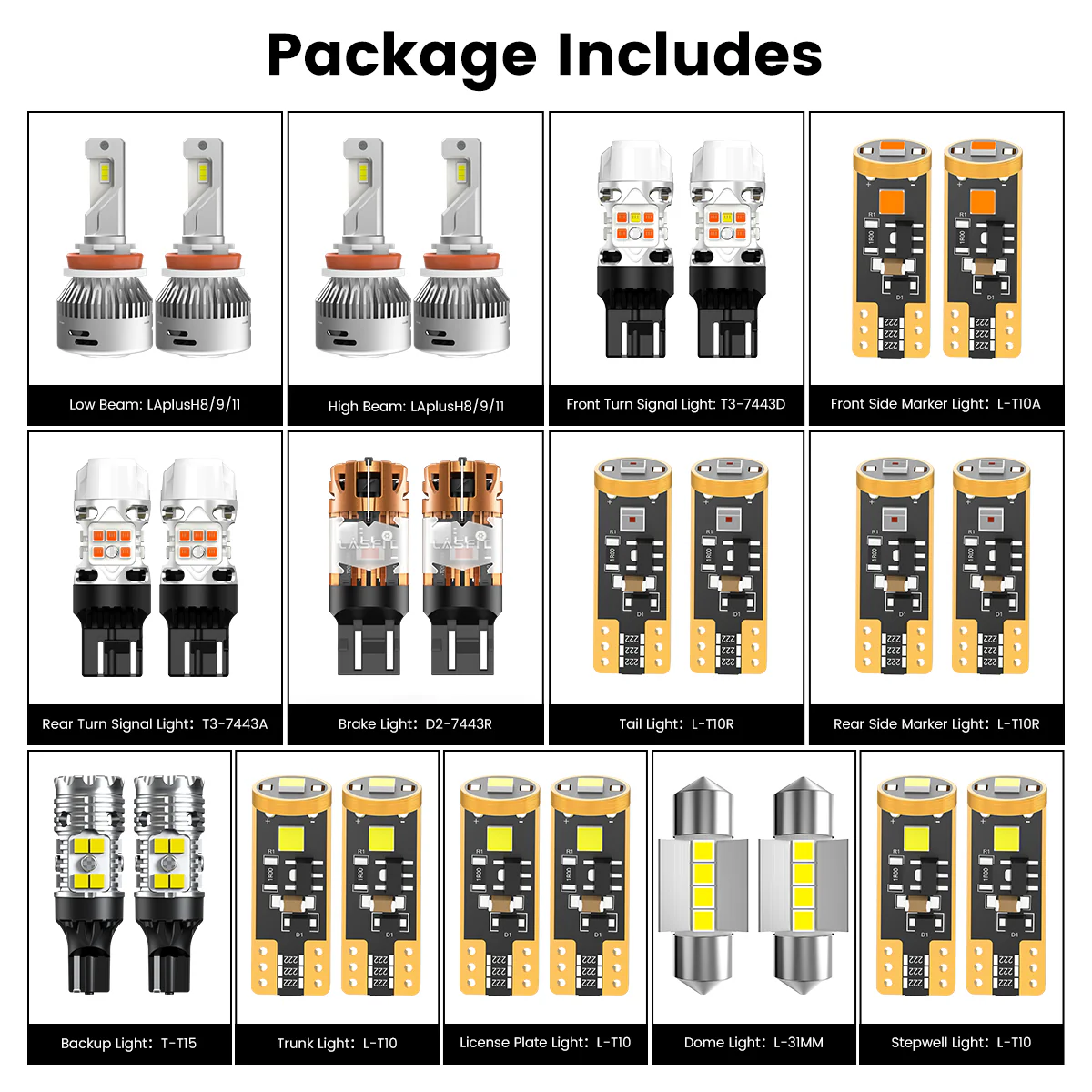 Fit for 2016-2018 Nissan Altima LED Bulbs Upgrade - Image 8