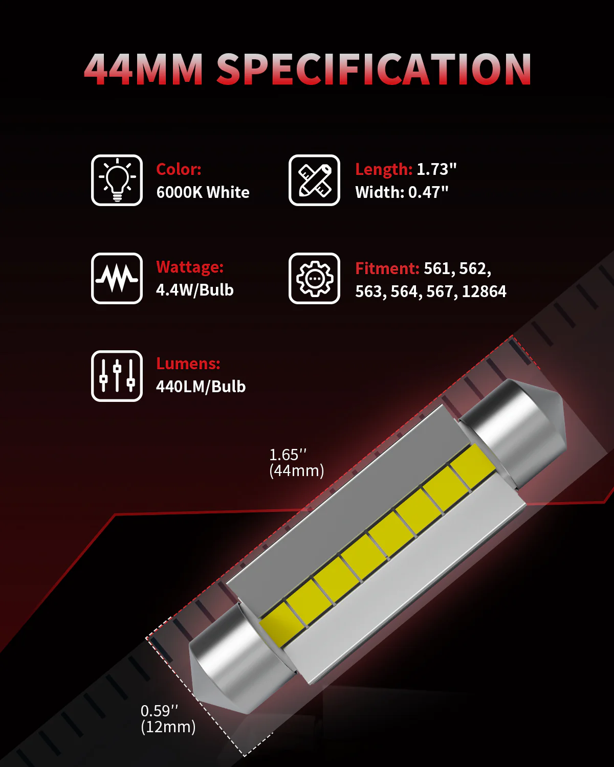 Fit for 2016-2018 Ram 1500 LED Bulbs Upgrade | Tested and Verified - Image 53