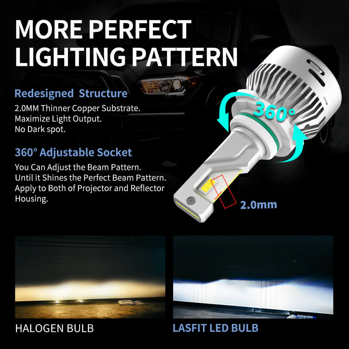 Fit for 2016-2018 Ram 1500 LED Bulbs Upgrade | Tested and Verified - Image 31