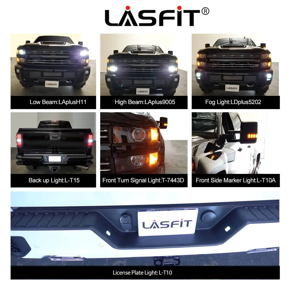 Fit for 2015-2019 Chevrolet Silverado 2500 3500 LED Bulbs Upgrade | Tested and Verified - Image 7