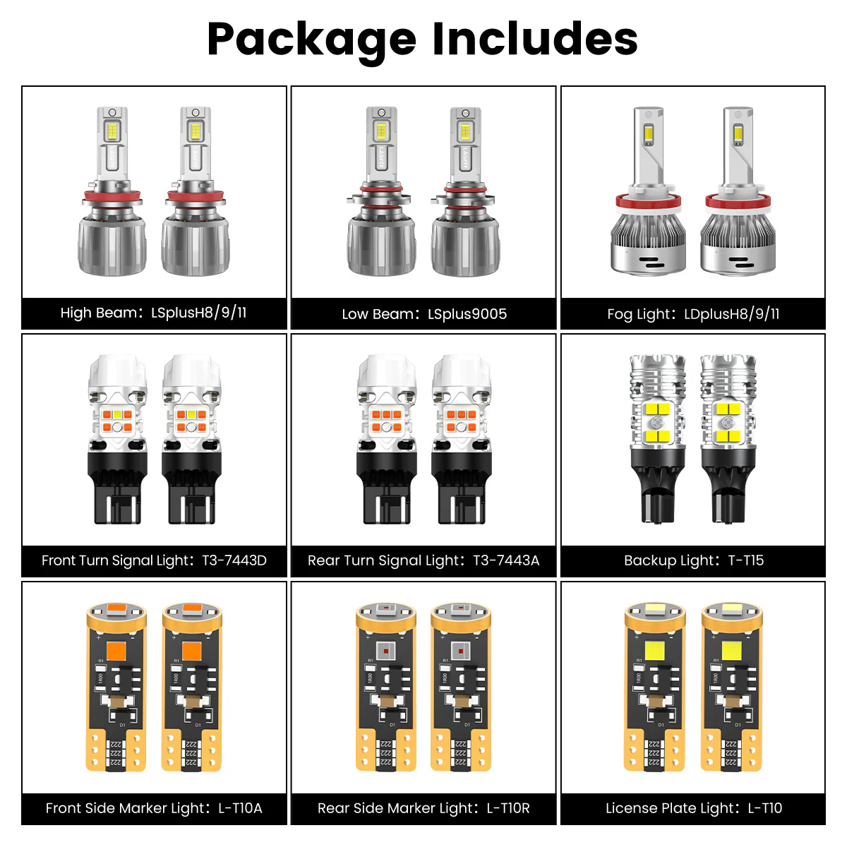 Fit for 2017-2018 Ford Escape The Brightest LED Bulbs Upgrade | Tested and Verified - Image 7