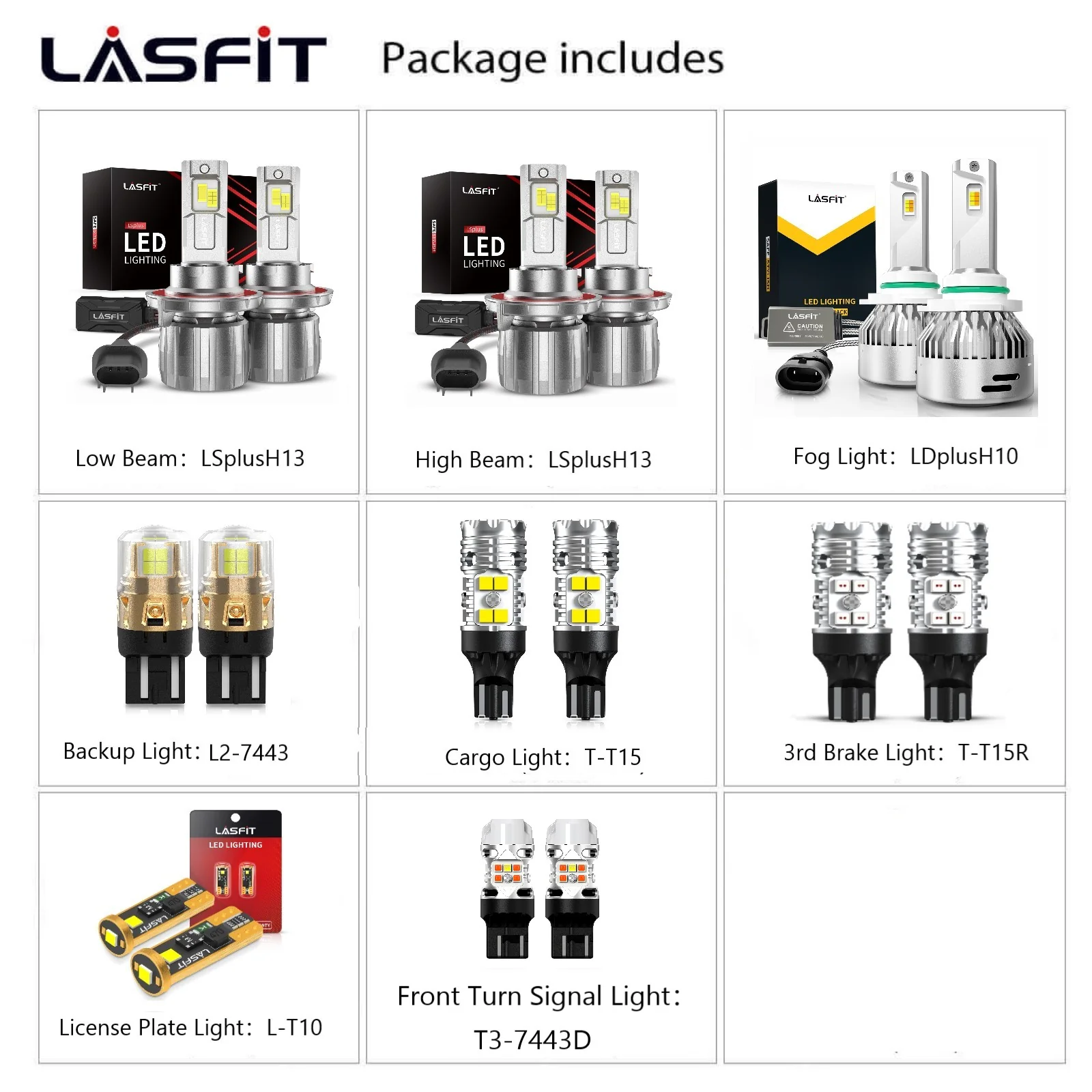 Fit for 2017-2019 Ford F-450 F-550 Super Duty The Brightest LED Bulbs Upgrade | Tested and Verified - Image 9