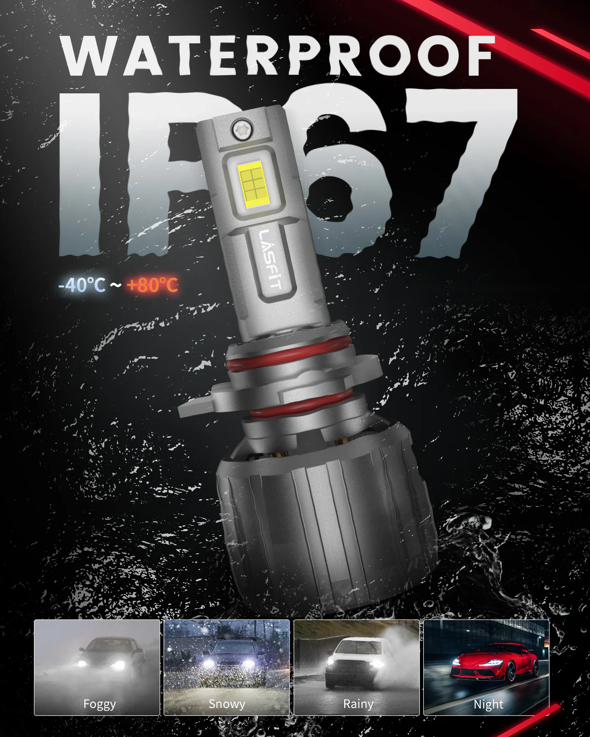 130W 9012 HIR2 LS Plus Series | 13,000LM 6000K LED Bulbs - Image 11