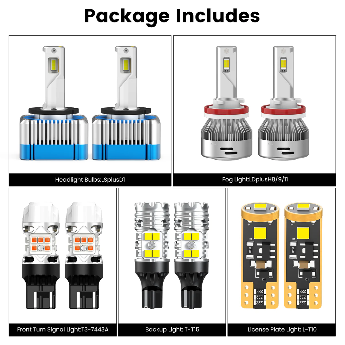 Fit for 2017-2019 GMC Acadia The Brightest LED Bulbs Upgrade | Tested and Verified - Image 16