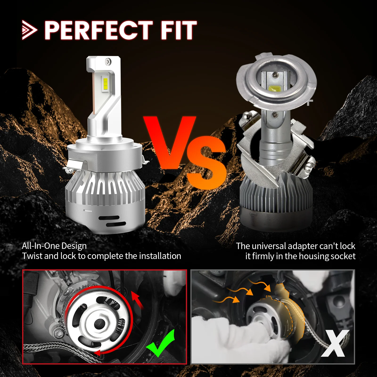 Fit for 2016-2019 Mercedes Benz GLE-Class LED Headlight Bulbs Plug & Play - Image 7