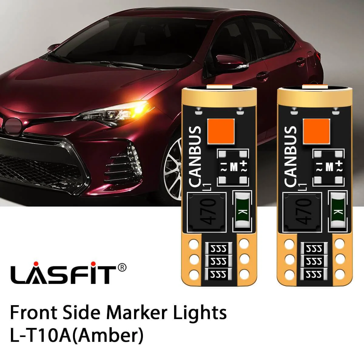 Fit for 2017-2021 Toyota Corolla LED Turn Signal Light Exterior Interior Bulbs Plug n Play - Image 15