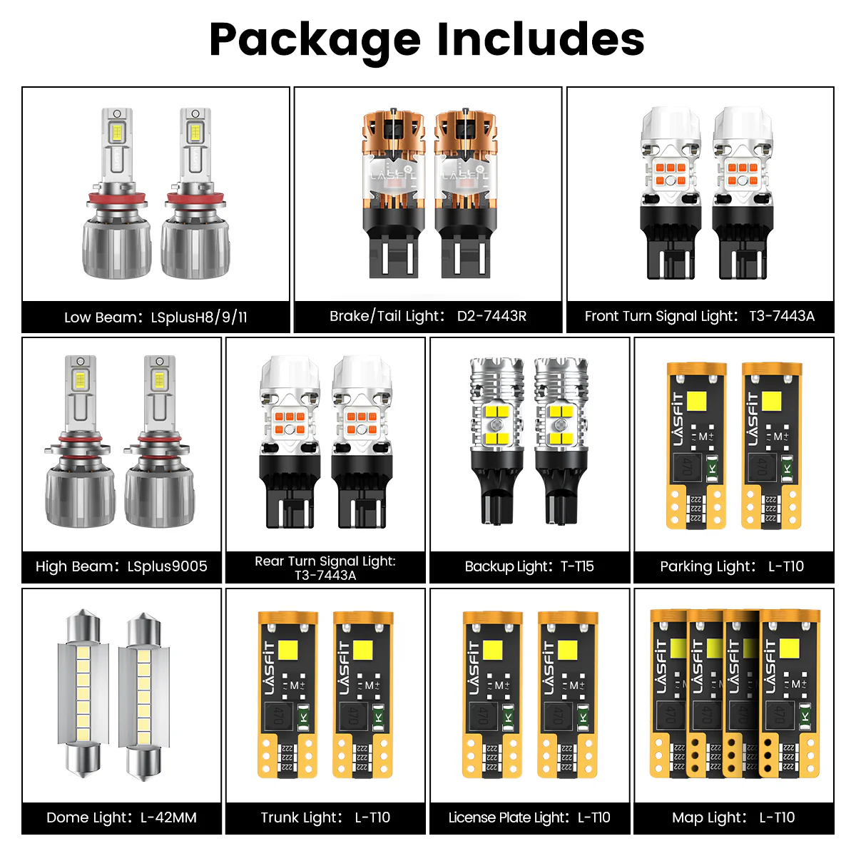 Fit for 2017-2022 Chevrolet Trax The Brightest LED Bulbs Upgrade - Image 3