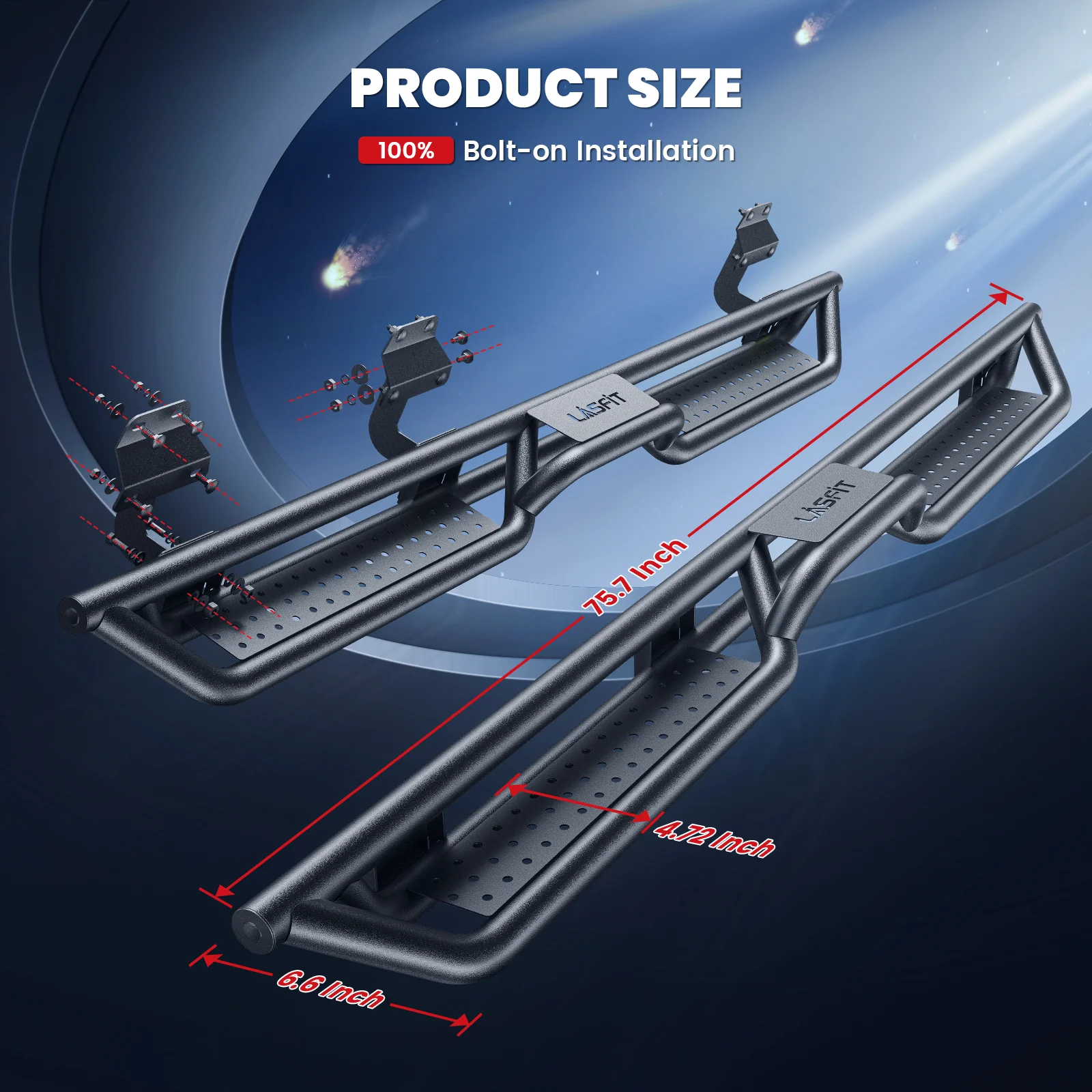 Fit for 2015-2026 Ford F-150 Running Boards Side Steps, Fit SuperCrew Cab ONLY - Image 5