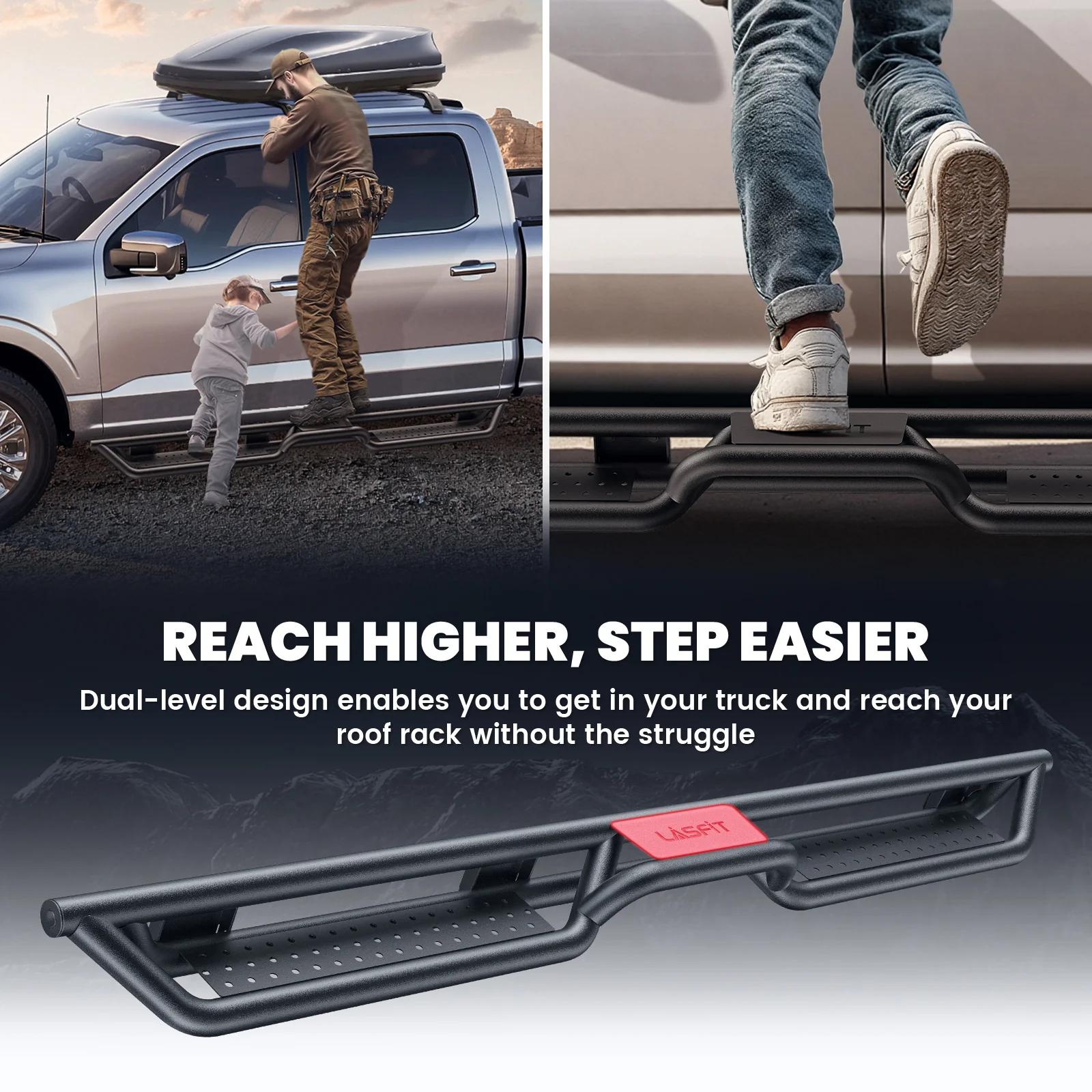 Fit for 2015-2026 Ford F-150 Running Boards Side Steps, Fit SuperCrew Cab ONLY - Image 6