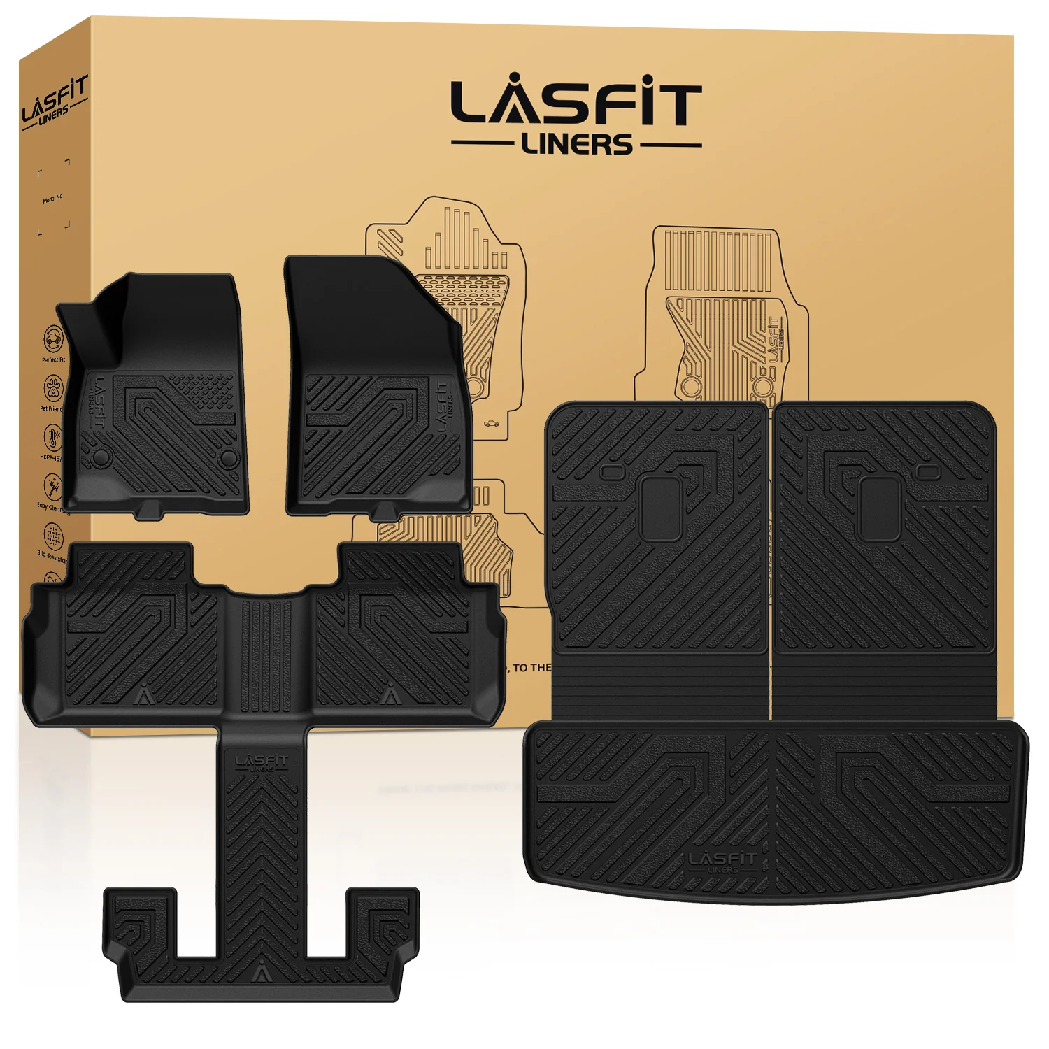 Fit for 2017-2023 GMC Acadia Floor Mats or Seatback & Cargo Mat - Image 8
