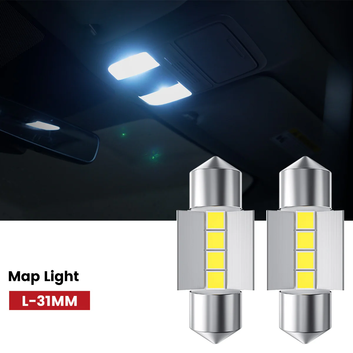 Fit for 2018-2019 Subaru Outback The Brightest LED Bulbs Upgrade - Image 52