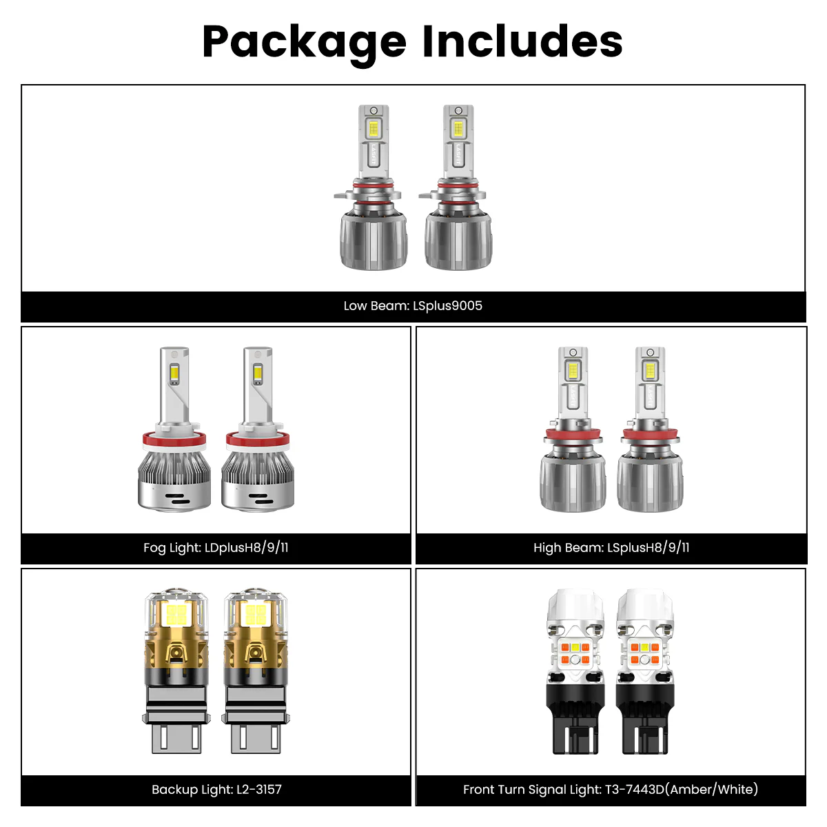 Fit for 2018-2021 Ford Expedition The Brightest LED Bulbs Upgrade | Tested and Verified - Image 5