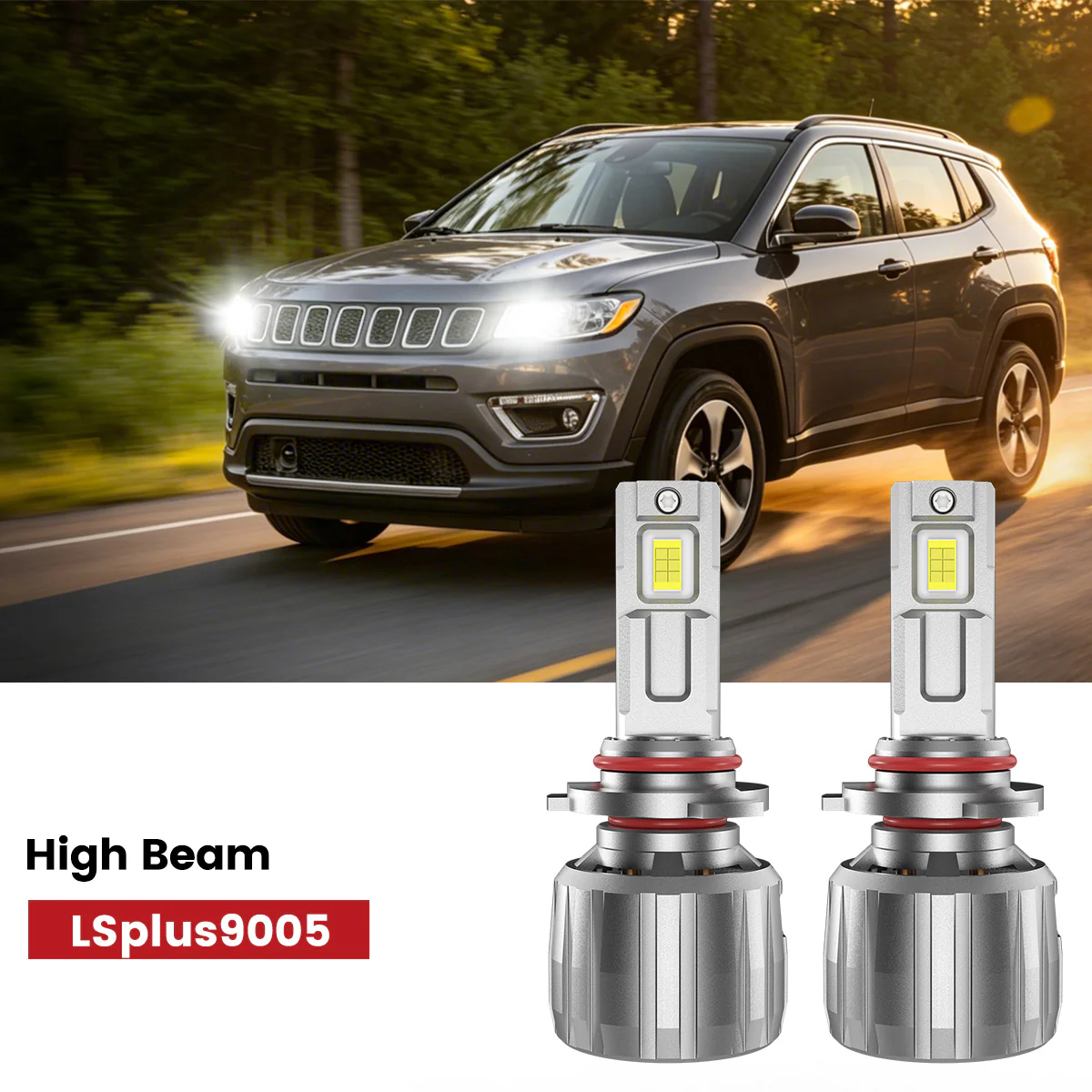 Fit for 2018-2021 Jeep Compass The Brightest LED Bulbs Upgrade - Image 14