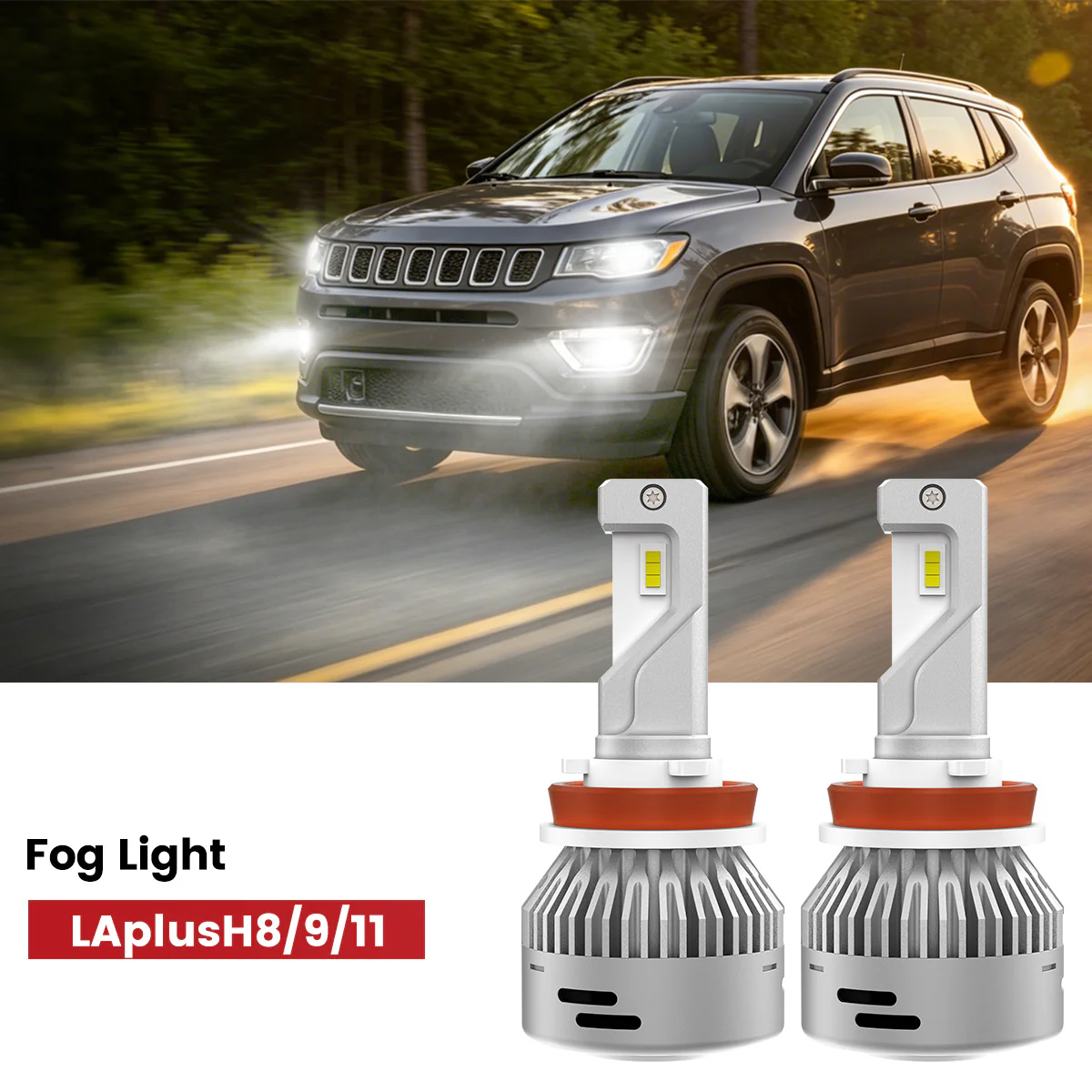Fit for 2018-2021 Jeep Compass The Brightest LED Bulbs Upgrade - Image 22