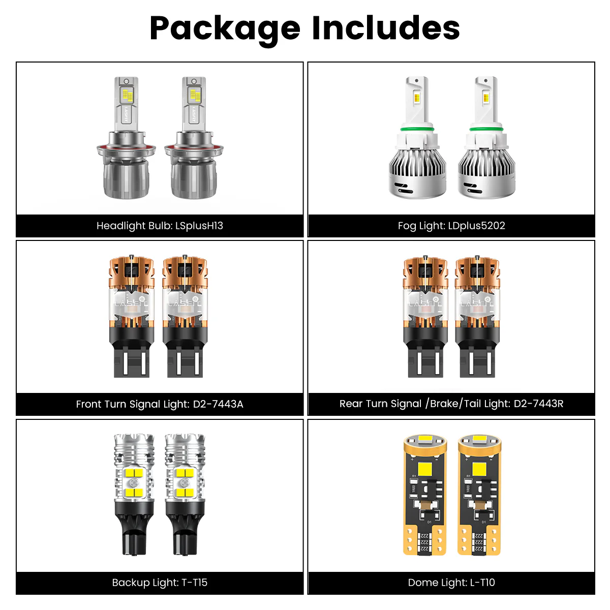 Fit for 2020-2025 Jeep Gladiator The Brightest LED Bulbs Upgrade | Tested and Verified - Image 6