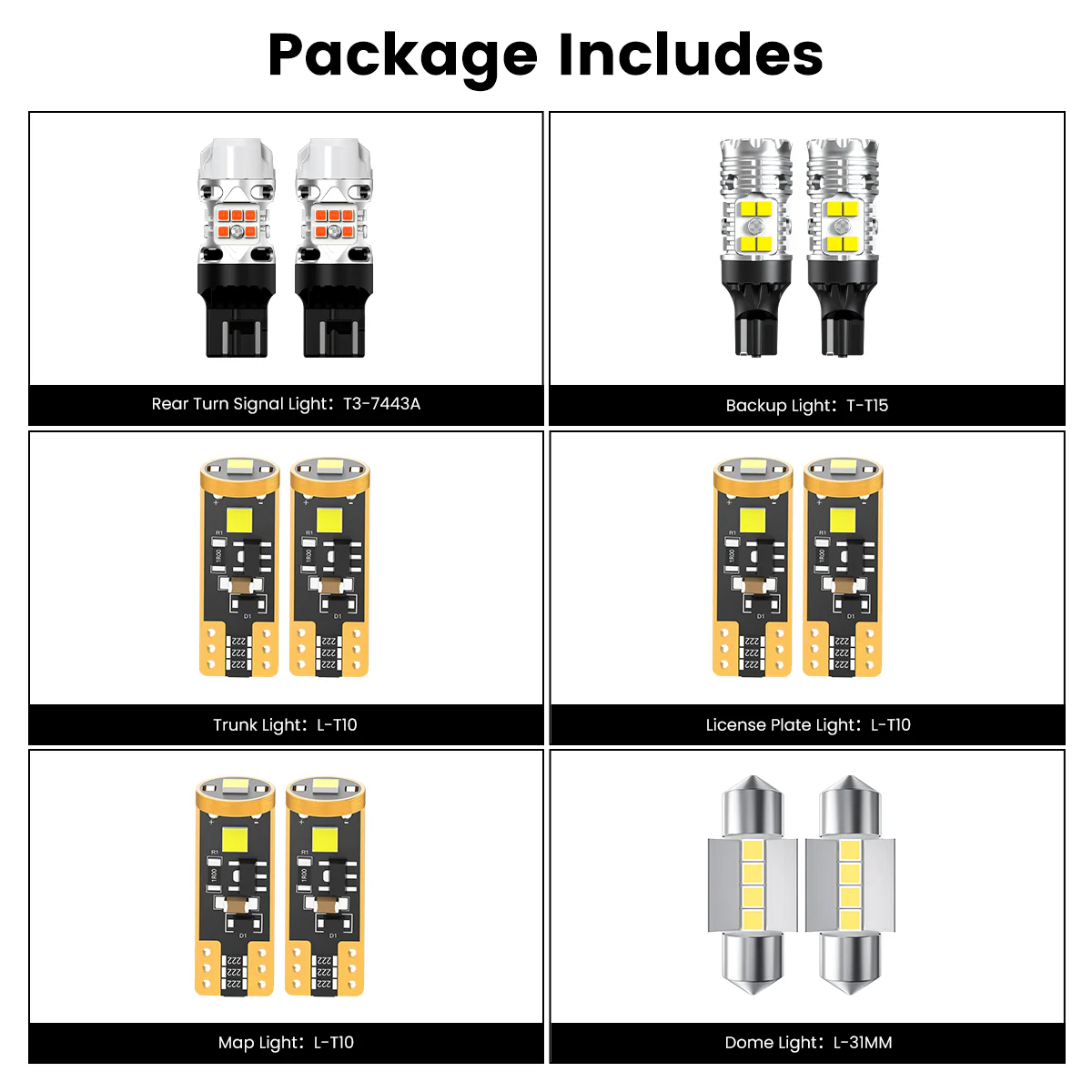Fit for 2018-2024 Nissan Kicks LED Bulbs Upgrade - Image 15