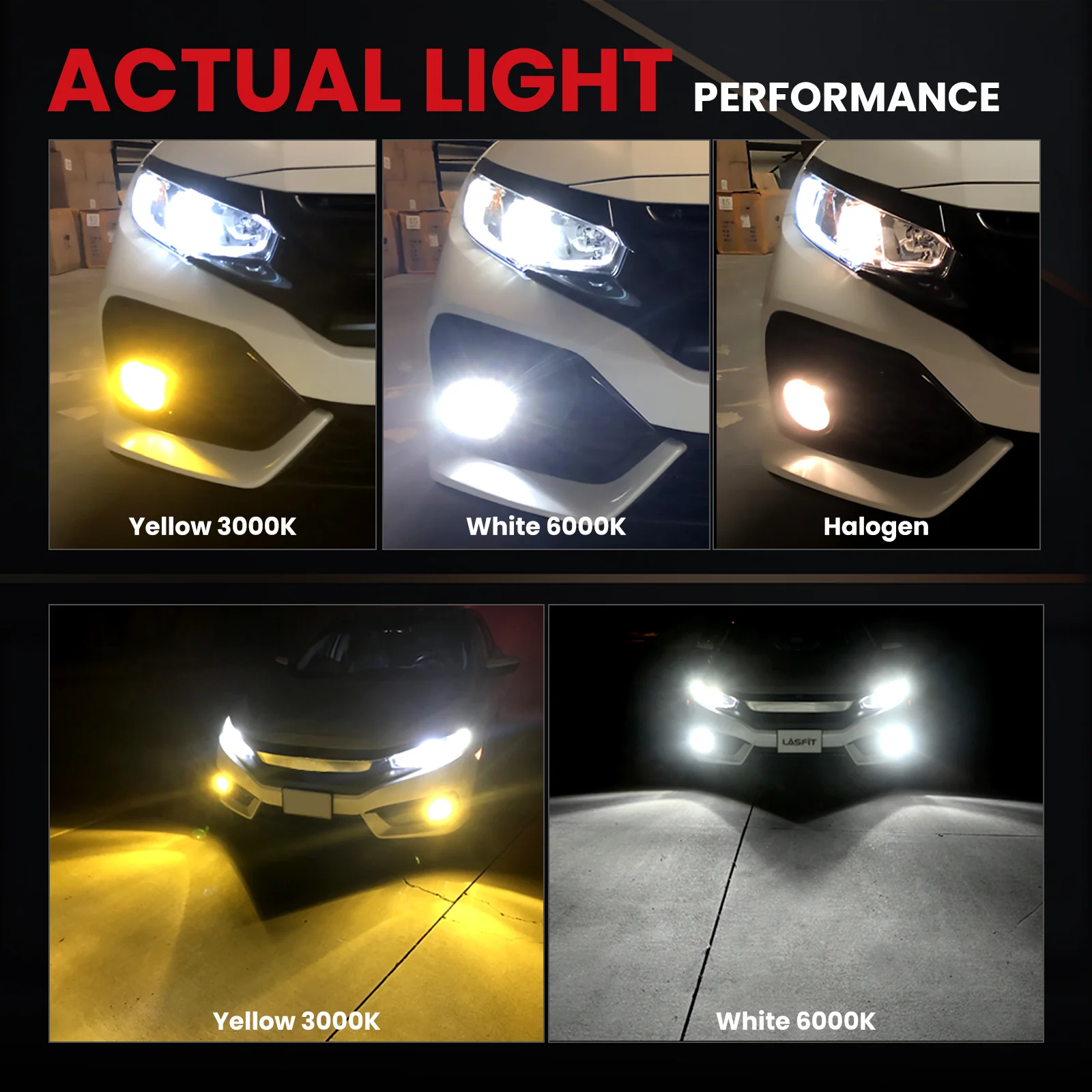 Switchback 60W 5202 2504 PSX24W LD Plus Series | 6,000LM 6000K/3000K LED Fog Light Bulbs - Image 7