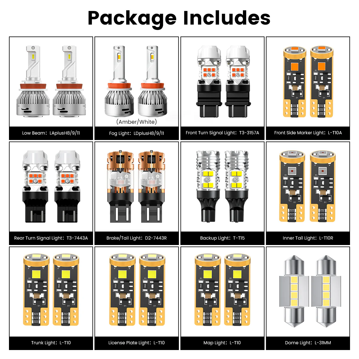 Fit for 2018-2024 Nissan Kicks LED Bulbs Upgrade - Image 6