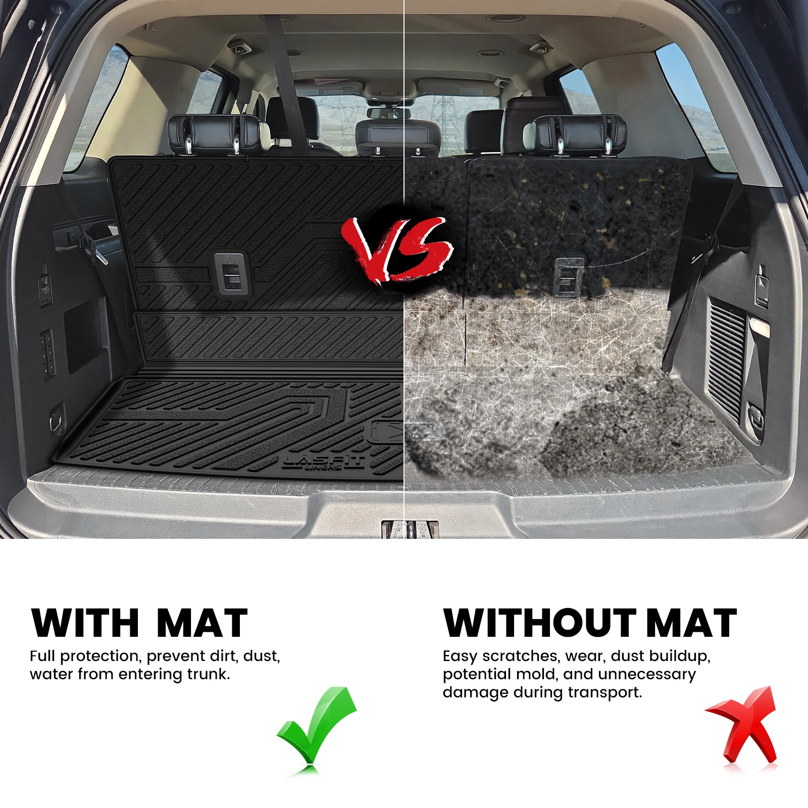 Fit for 2021-2024 Ford Expedition 8 Seats Floor Mats or Seatback & Cargo Mats - Image 20