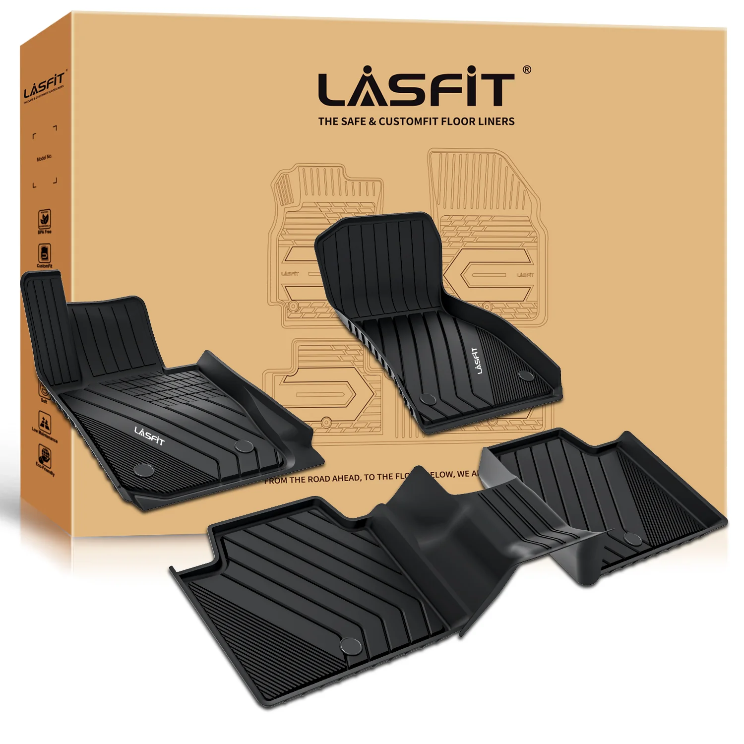 Fit for 2019-2026 BMW 3 Series Sedan Floor Mats, Fit 330i 330e M340i M3, Not Fit GT or Sport Wagon - Image 10