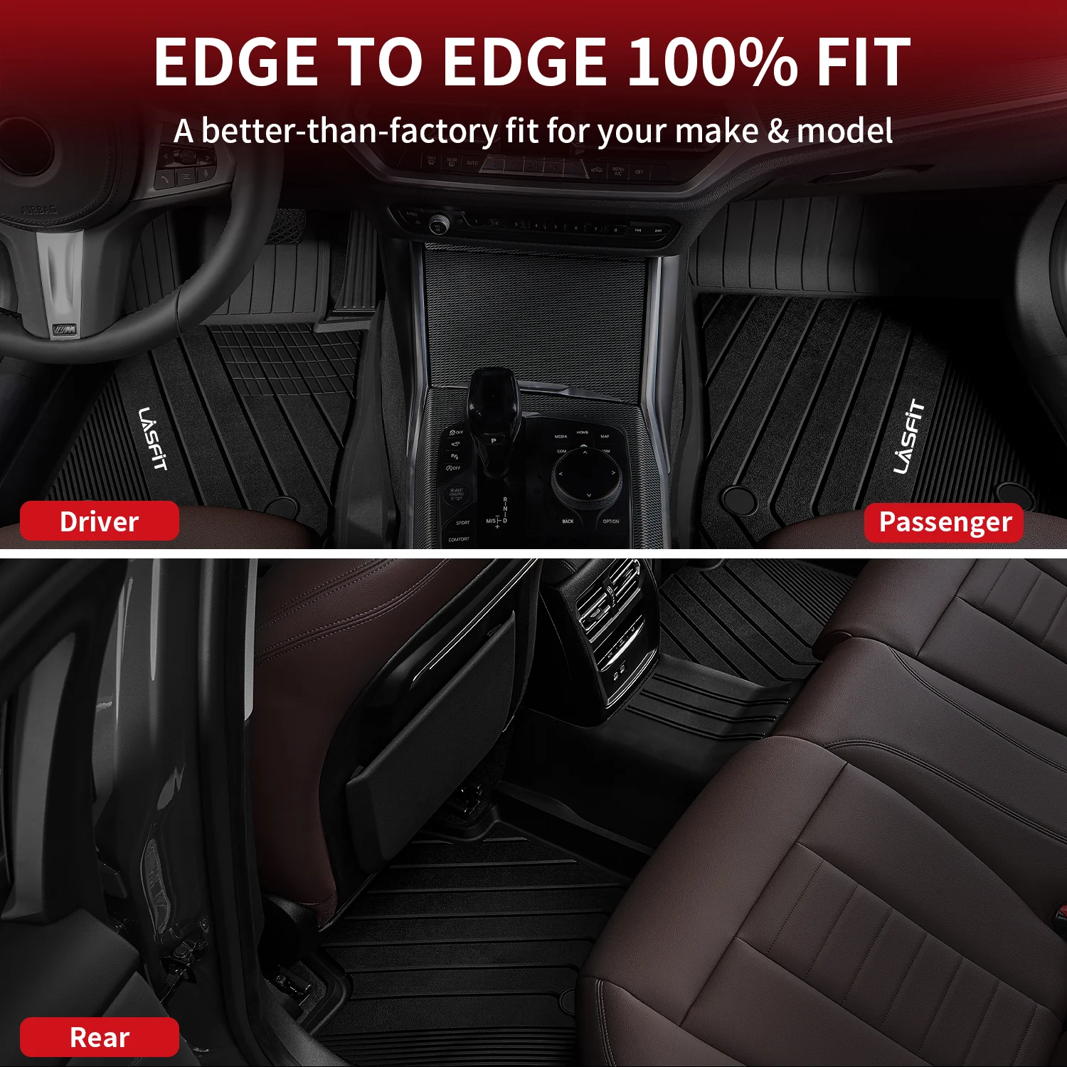 Fit for 2019-2026 BMW 3 Series Sedan Floor Mats, Fit 330i 330e M340i M3, Not Fit GT or Sport Wagon - Image 4